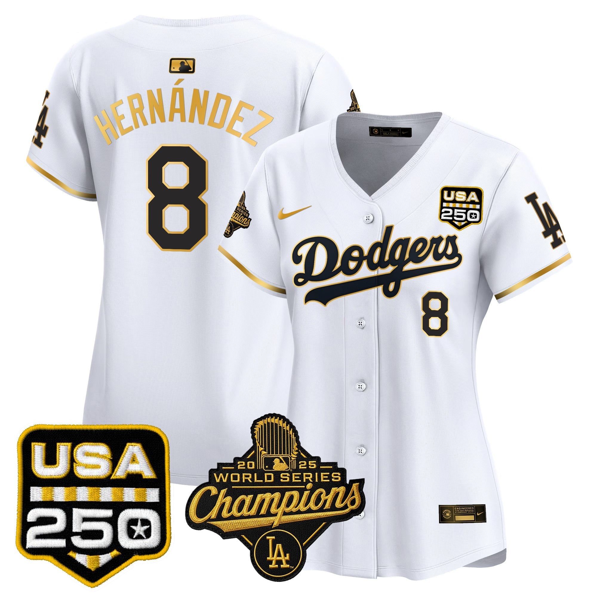 Women’s 2025 World Series Champions & 250 Patch Vapor Premier Limited Jersey