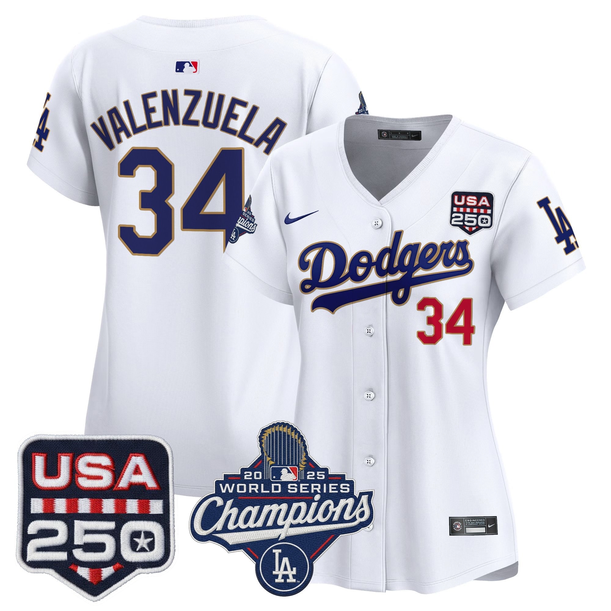 Women’s 2025 World Series Champions & 250 Patch Vapor Premier Limited Jersey