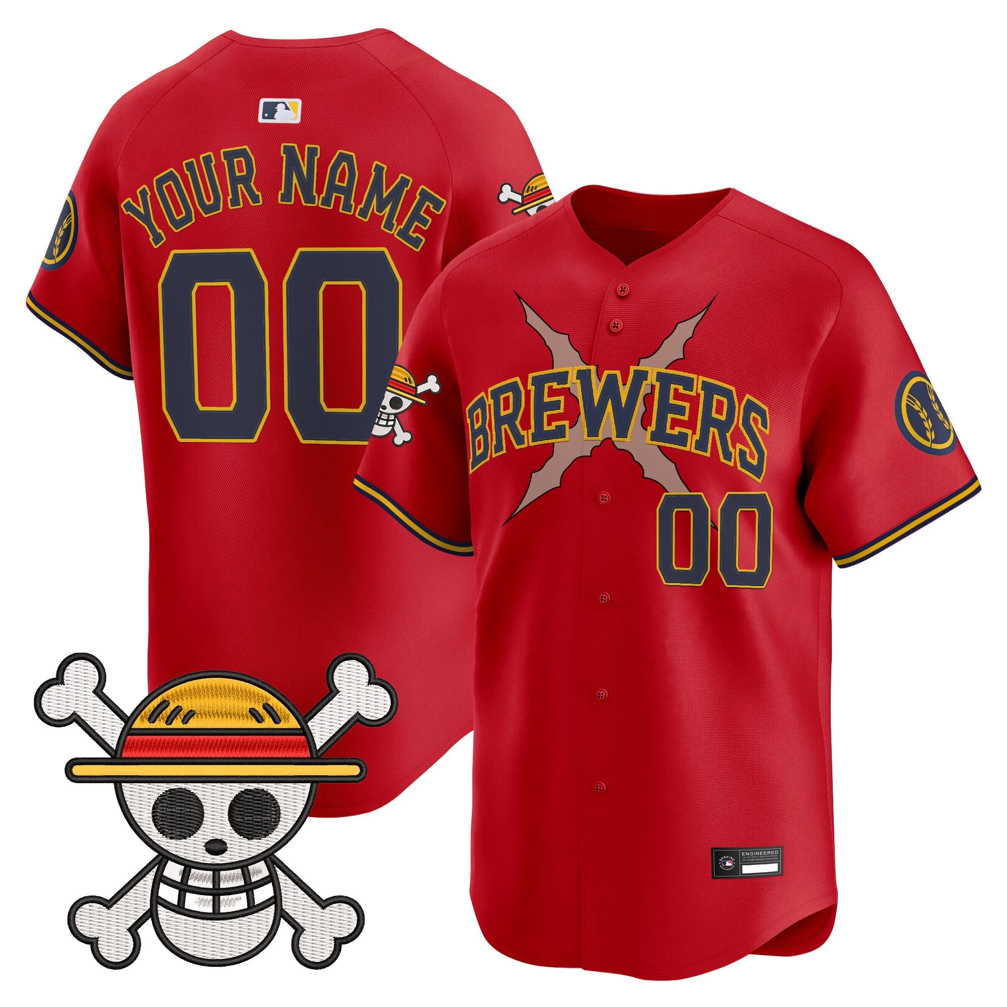 One Piece Vapor Premier Limited Custom Jersey – Stitched