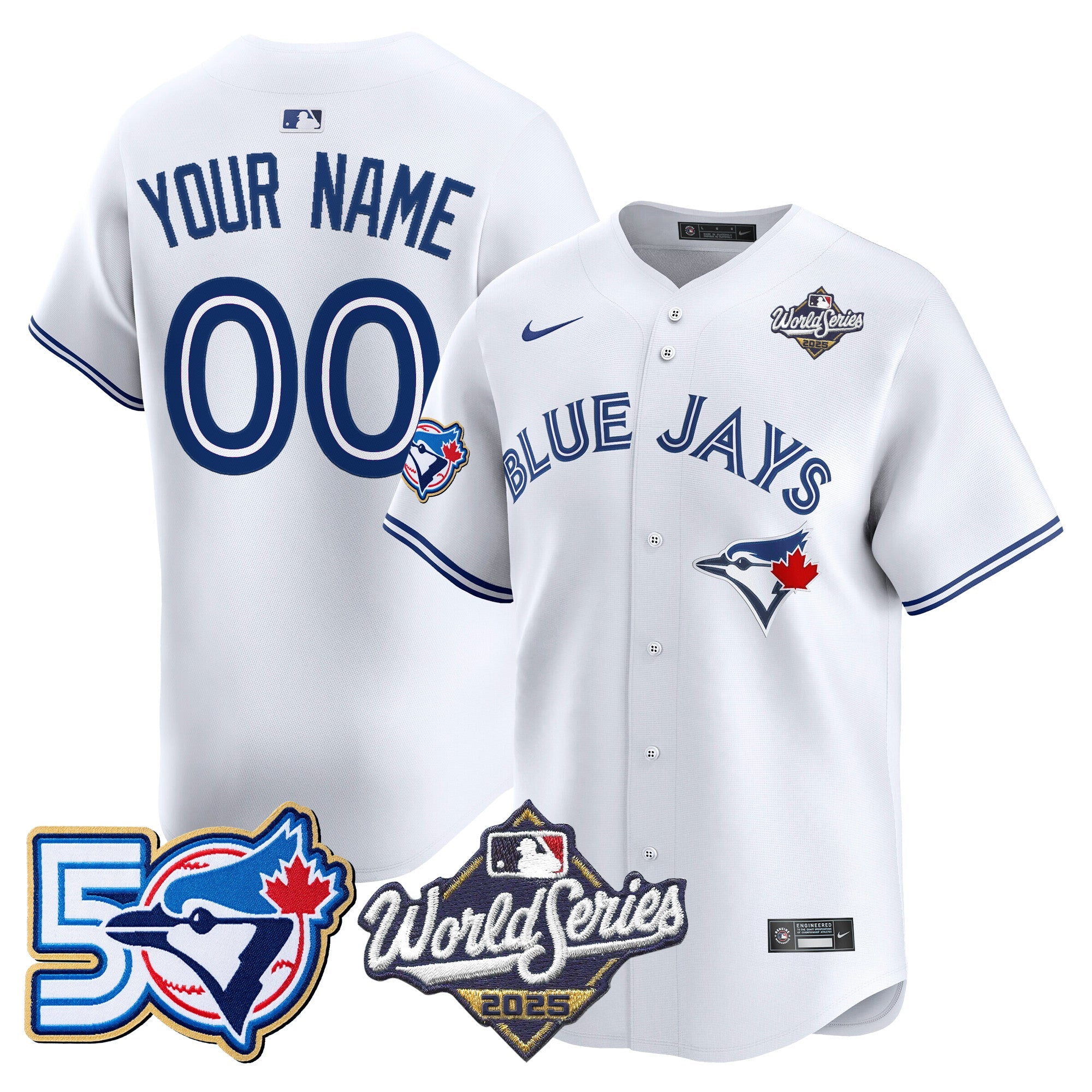 2025 World Series Vapor Premier Limited Custom Jersey – 50 Seasons Patch