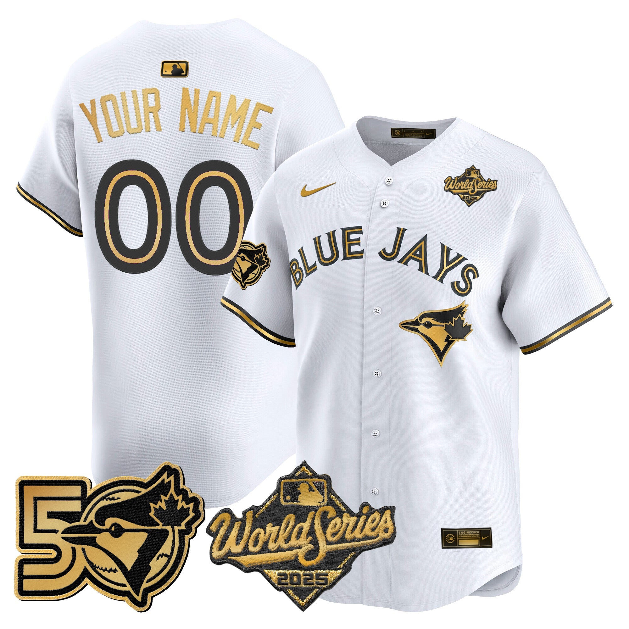 2025 World Series Vapor Premier Limited Custom Jersey – 50 Seasons Patch