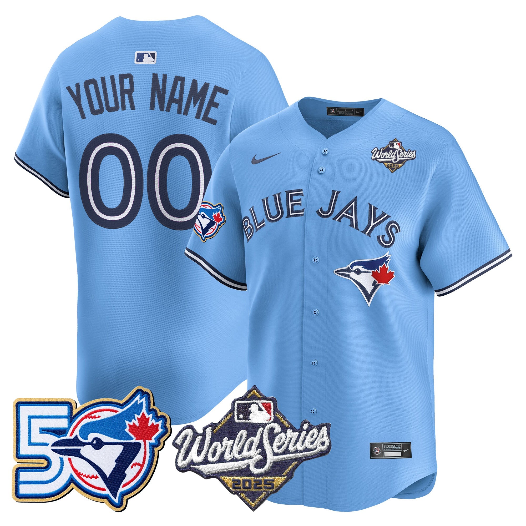 2025 World Series Vapor Premier Limited Custom Jersey – 50 Seasons Patch