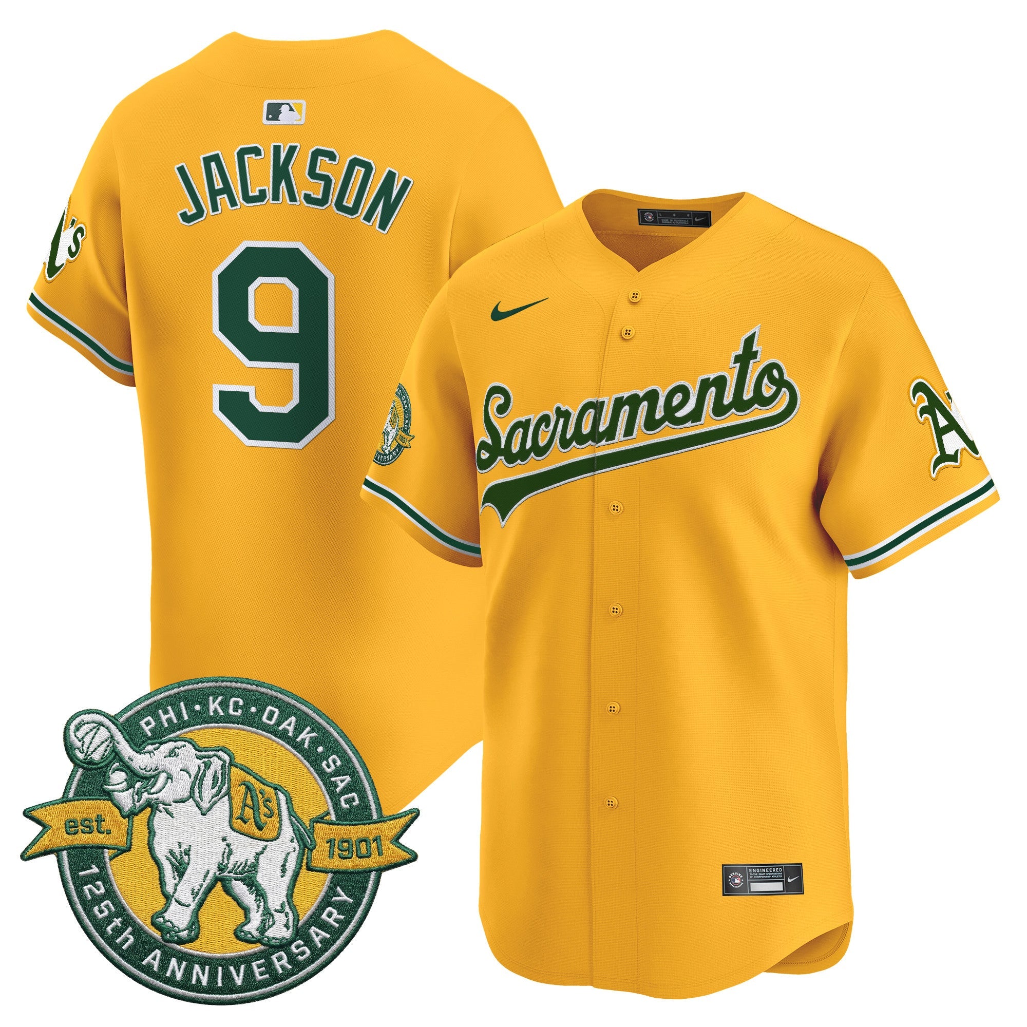 Men’s ‘Sacramento Edition’ Vapor Premier Limited Jersey – 125th Anniversary Patch