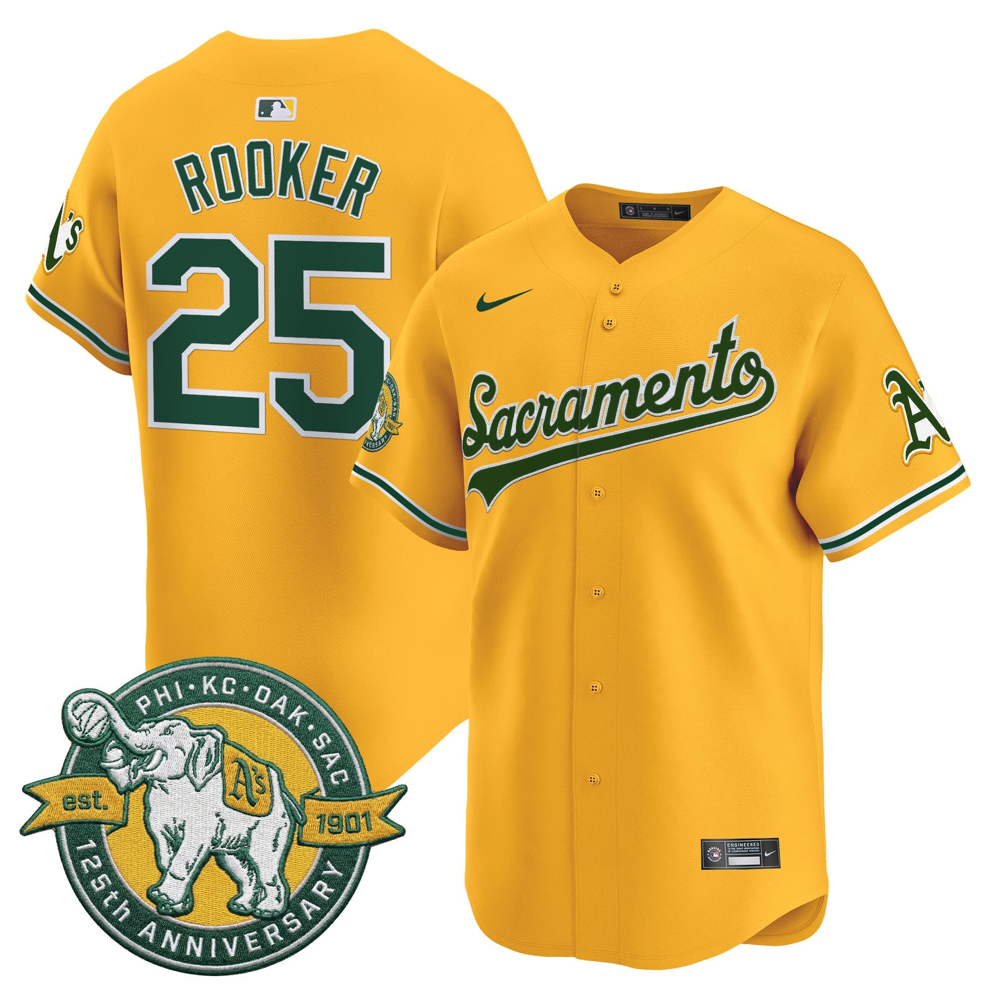 Men’s ‘Sacramento Edition’ Vapor Premier Limited Jersey – 125th Anniversary Patch