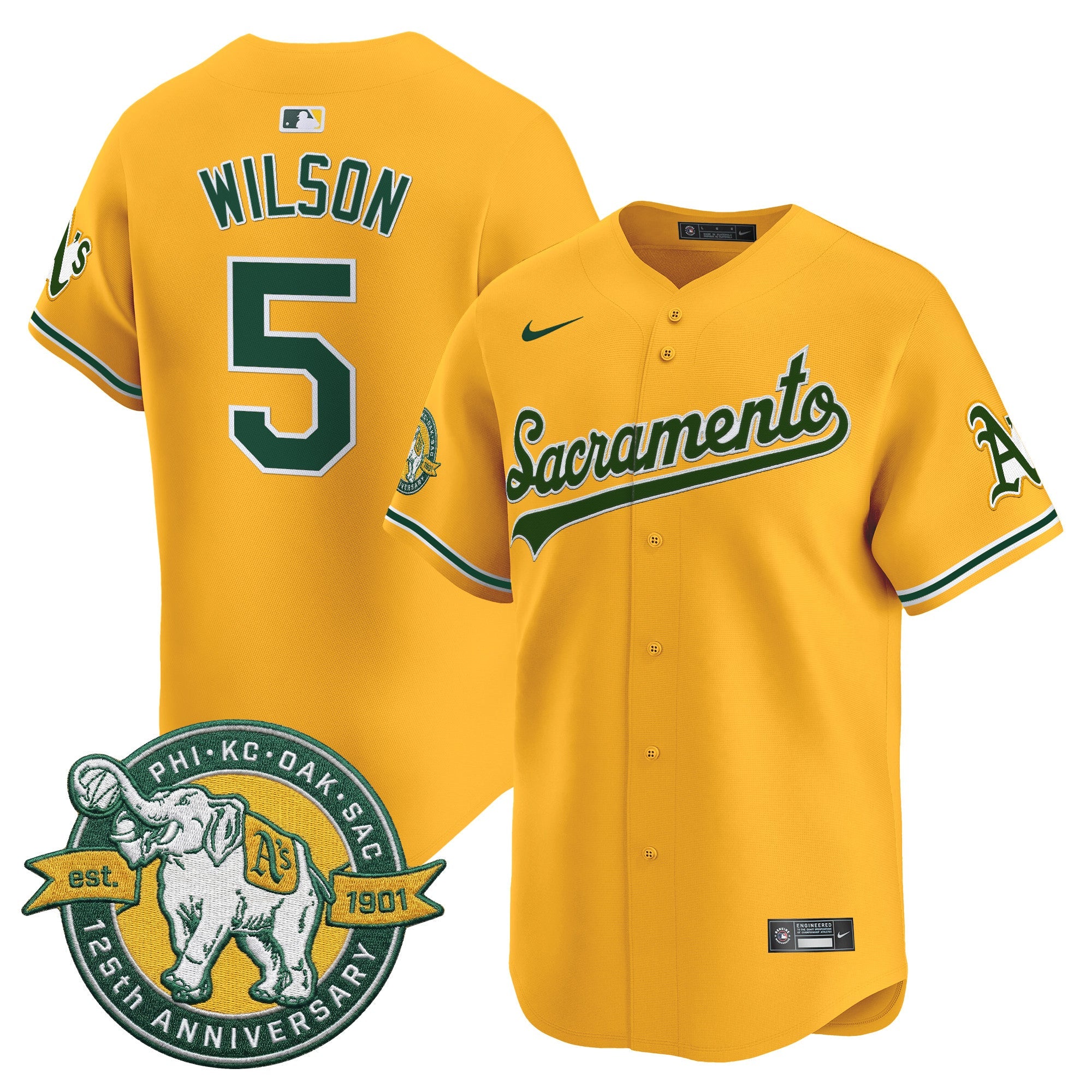 Men’s ‘Sacramento Edition’ Vapor Premier Limited Jersey – 125th Anniversary Patch