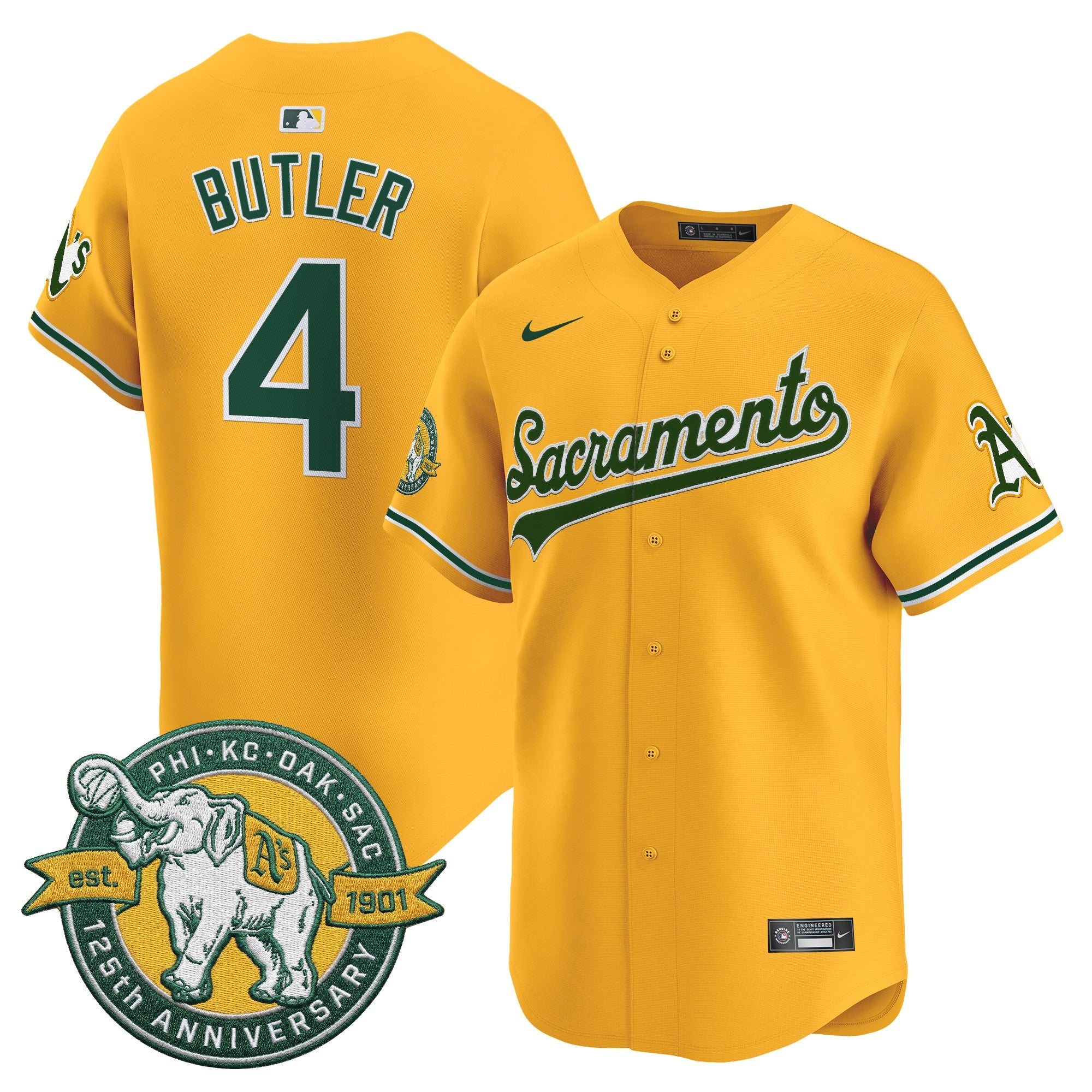 Men’s ‘Sacramento Edition’ Vapor Premier Limited Jersey – 125th Anniversary Patch