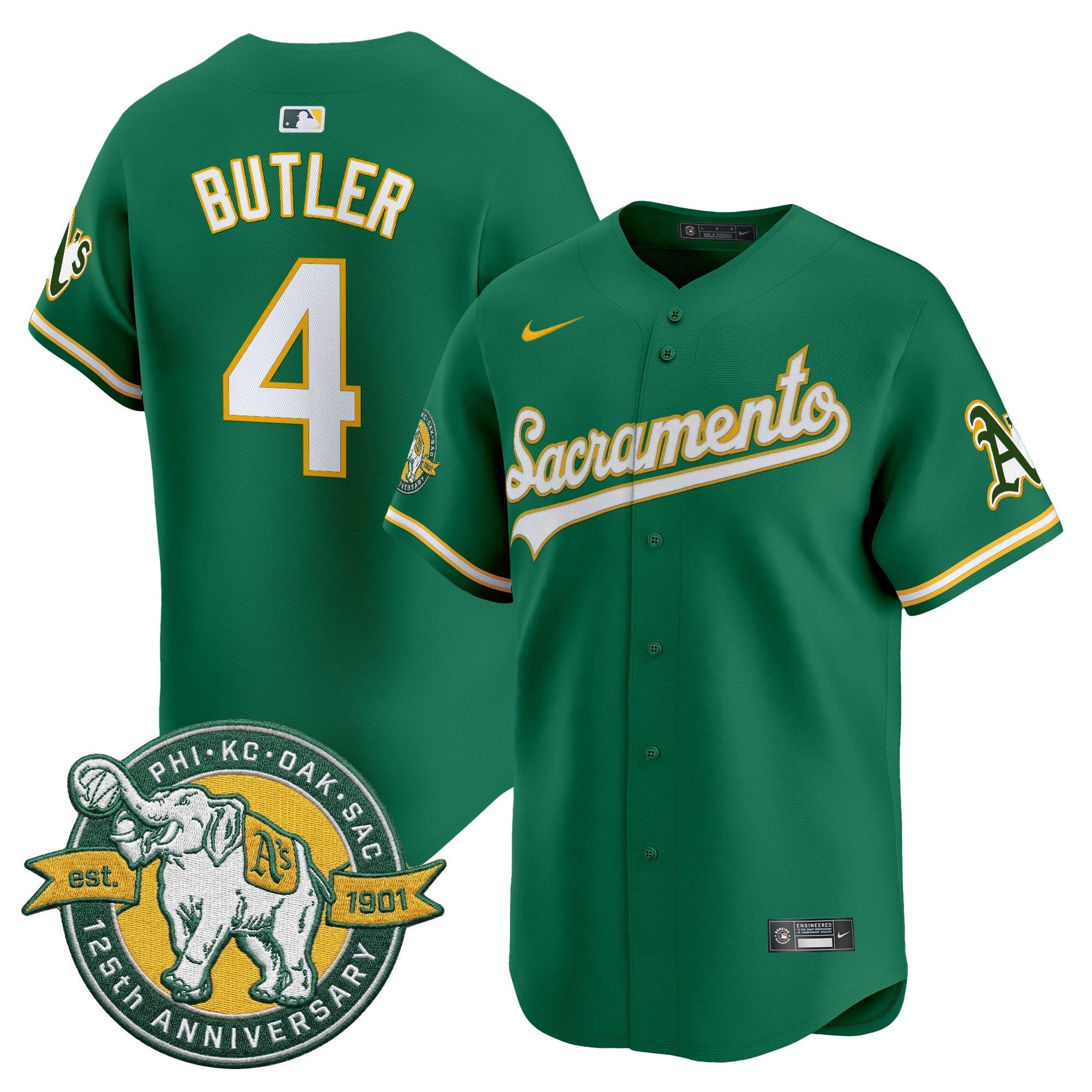 Men’s ‘Sacramento Edition’ Vapor Premier Limited Jersey – 125th Anniversary Patch