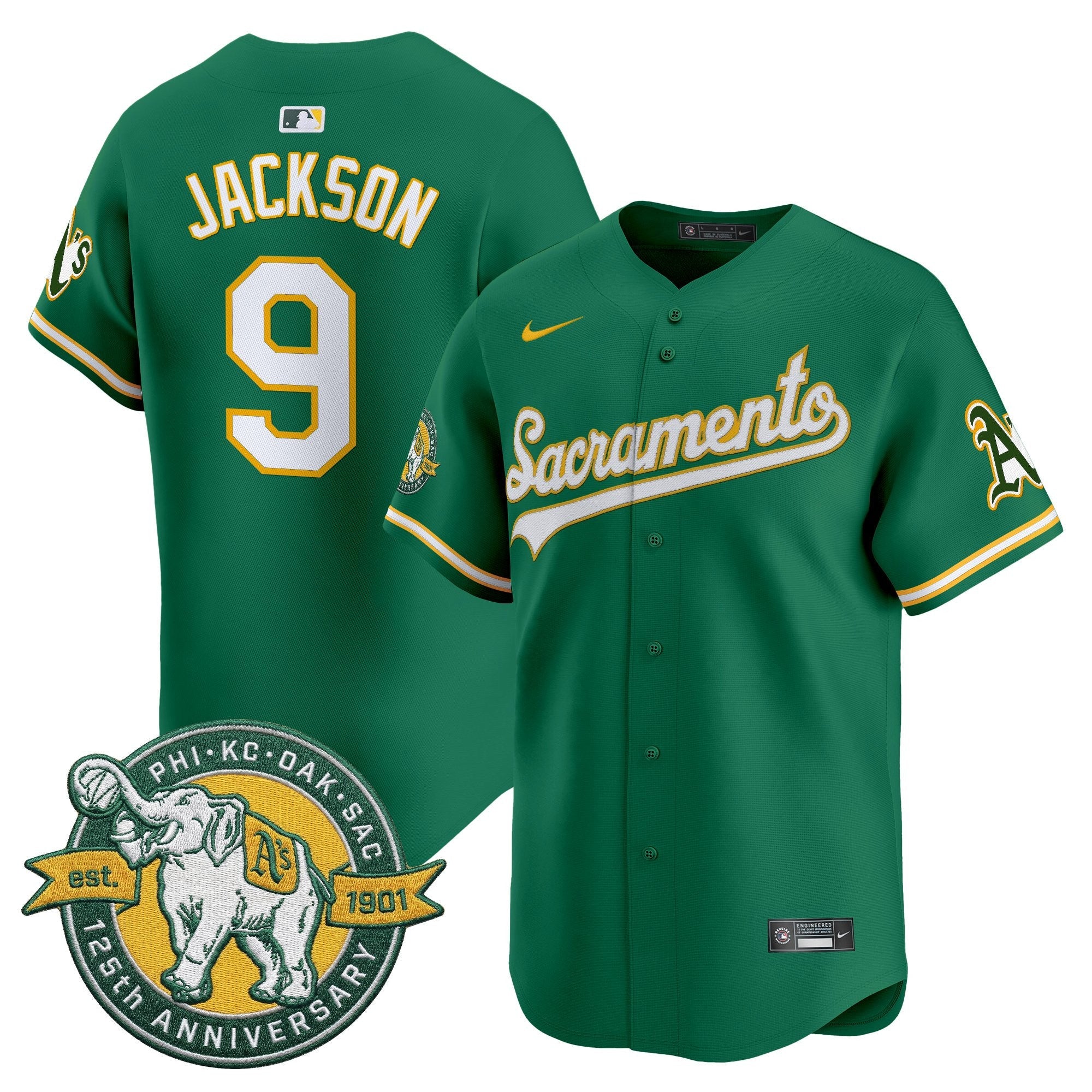 Men’s ‘Sacramento Edition’ Vapor Premier Limited Jersey – 125th Anniversary Patch