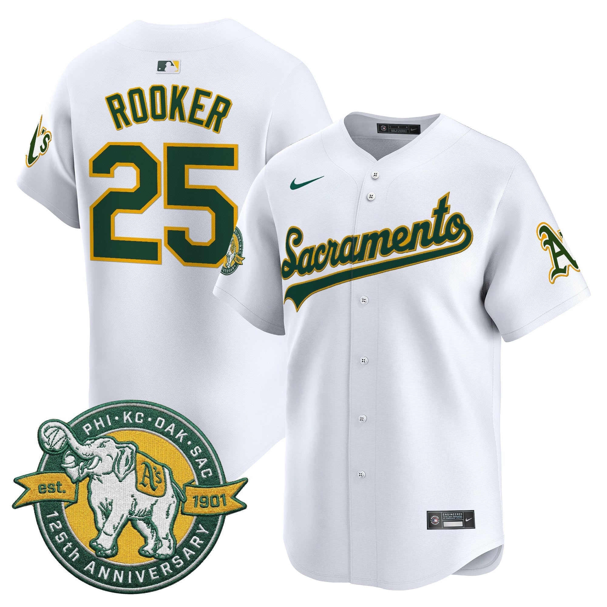 Men’s ‘Sacramento Edition’ Vapor Premier Limited Jersey – 125th Anniversary Patch