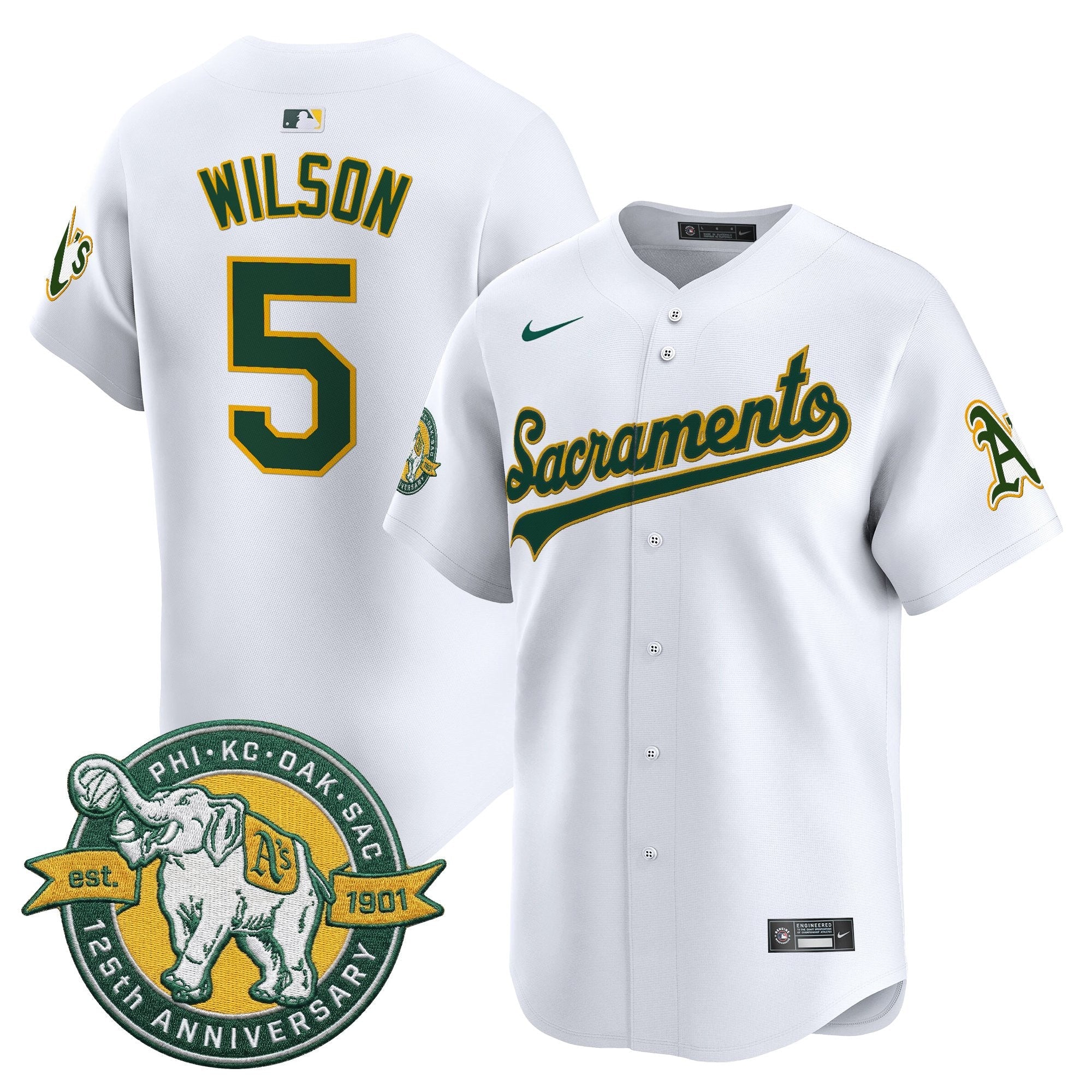 Men’s ‘Sacramento Edition’ Vapor Premier Limited Jersey – 125th Anniversary Patch