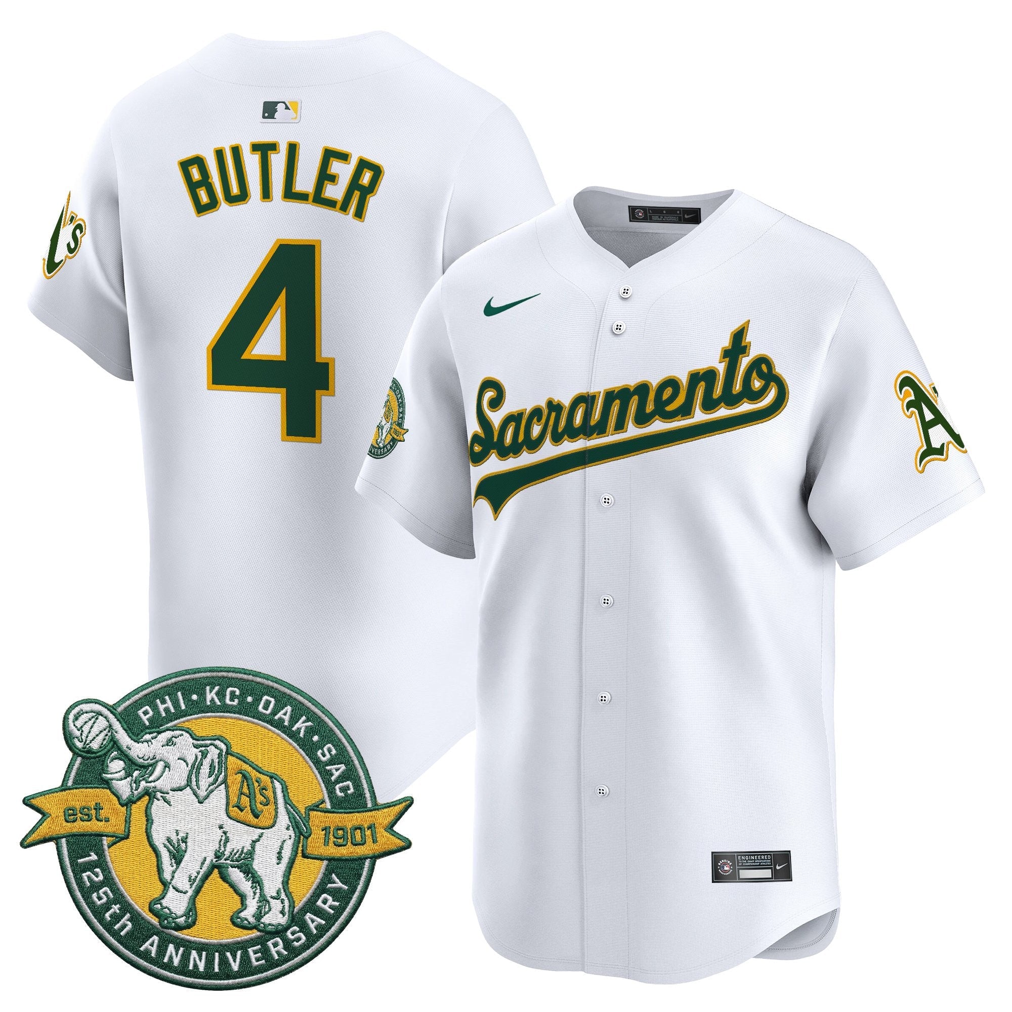 Men’s ‘Sacramento Edition’ Vapor Premier Limited Jersey – 125th Anniversary Patch