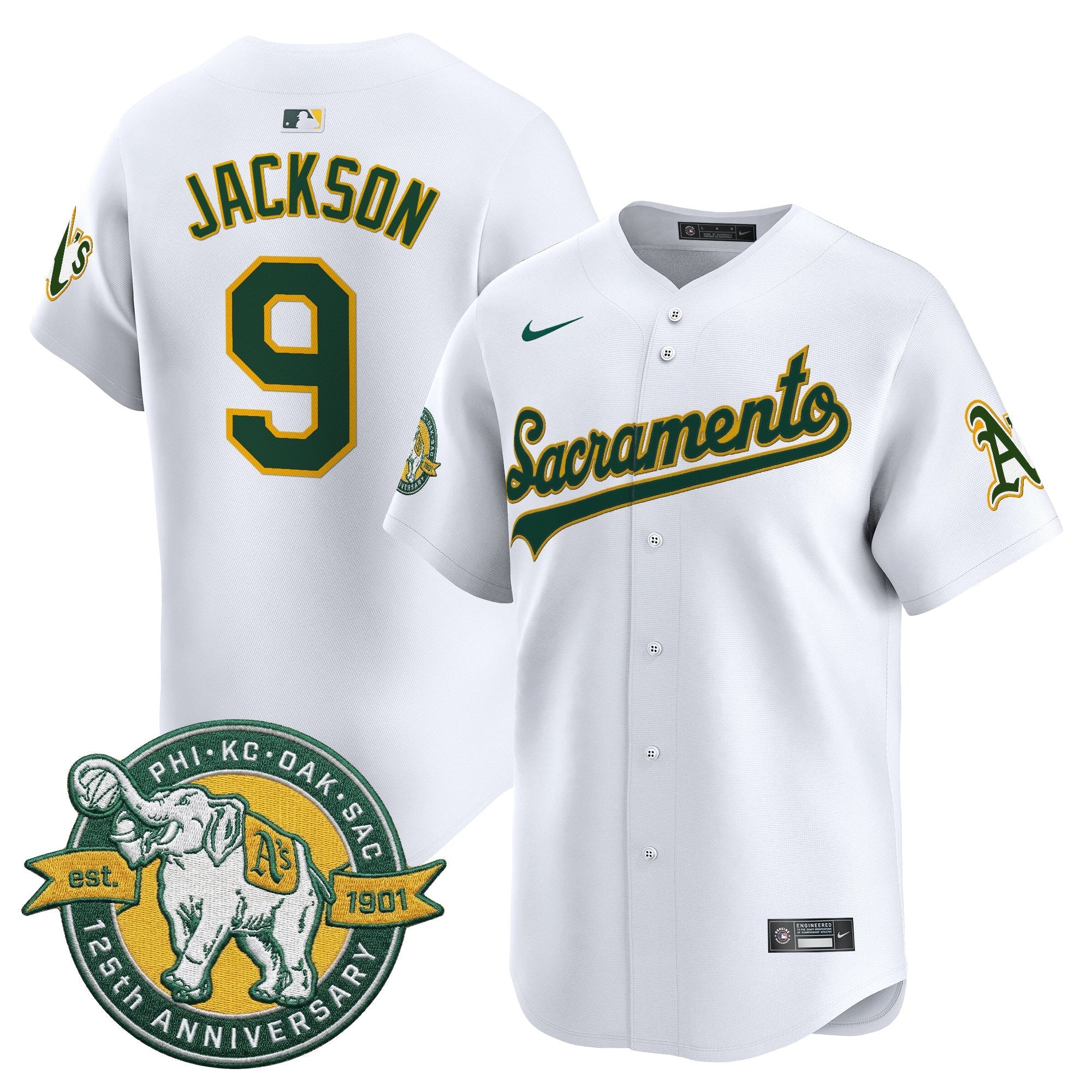 Men’s ‘Sacramento Edition’ Vapor Premier Limited Jersey – 125th Anniversary Patch
