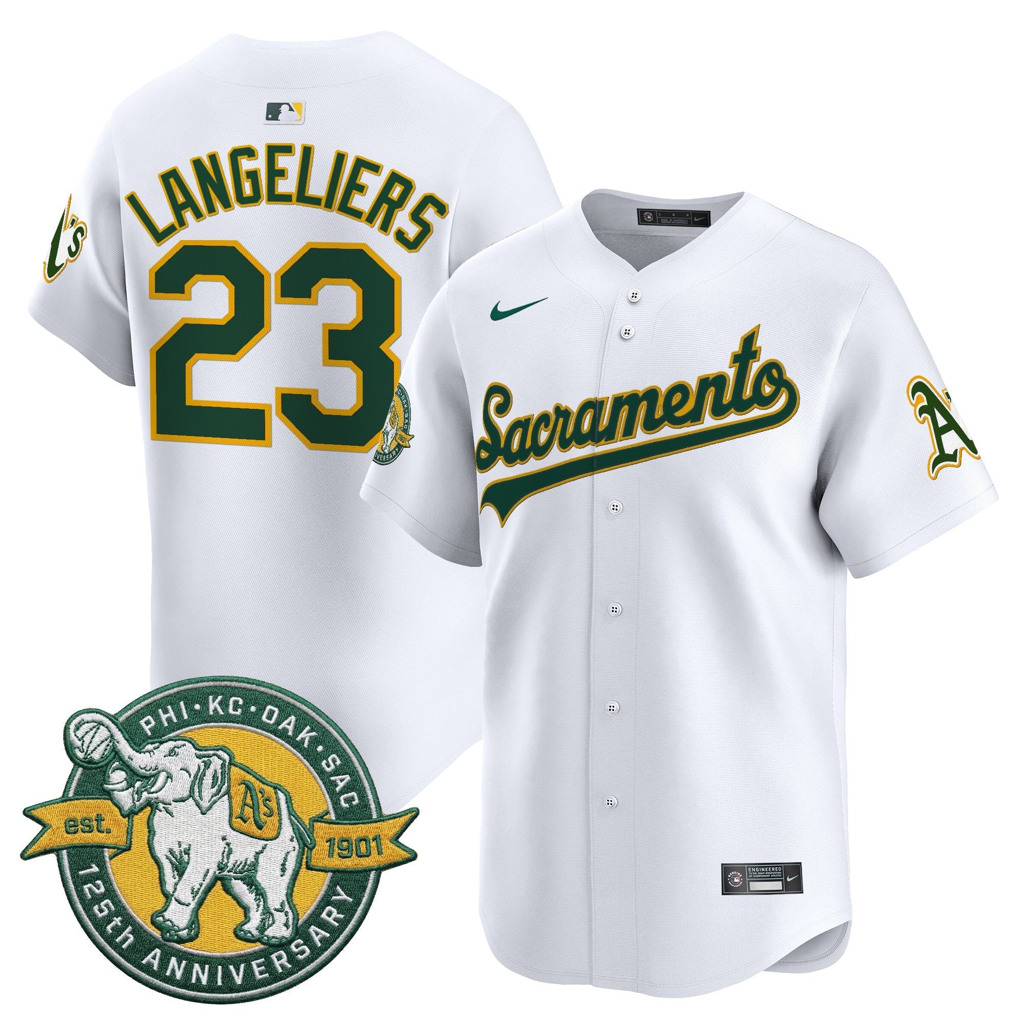 Men’s ‘Sacramento Edition’ Vapor Premier Limited Jersey – 125th Anniversary Patch