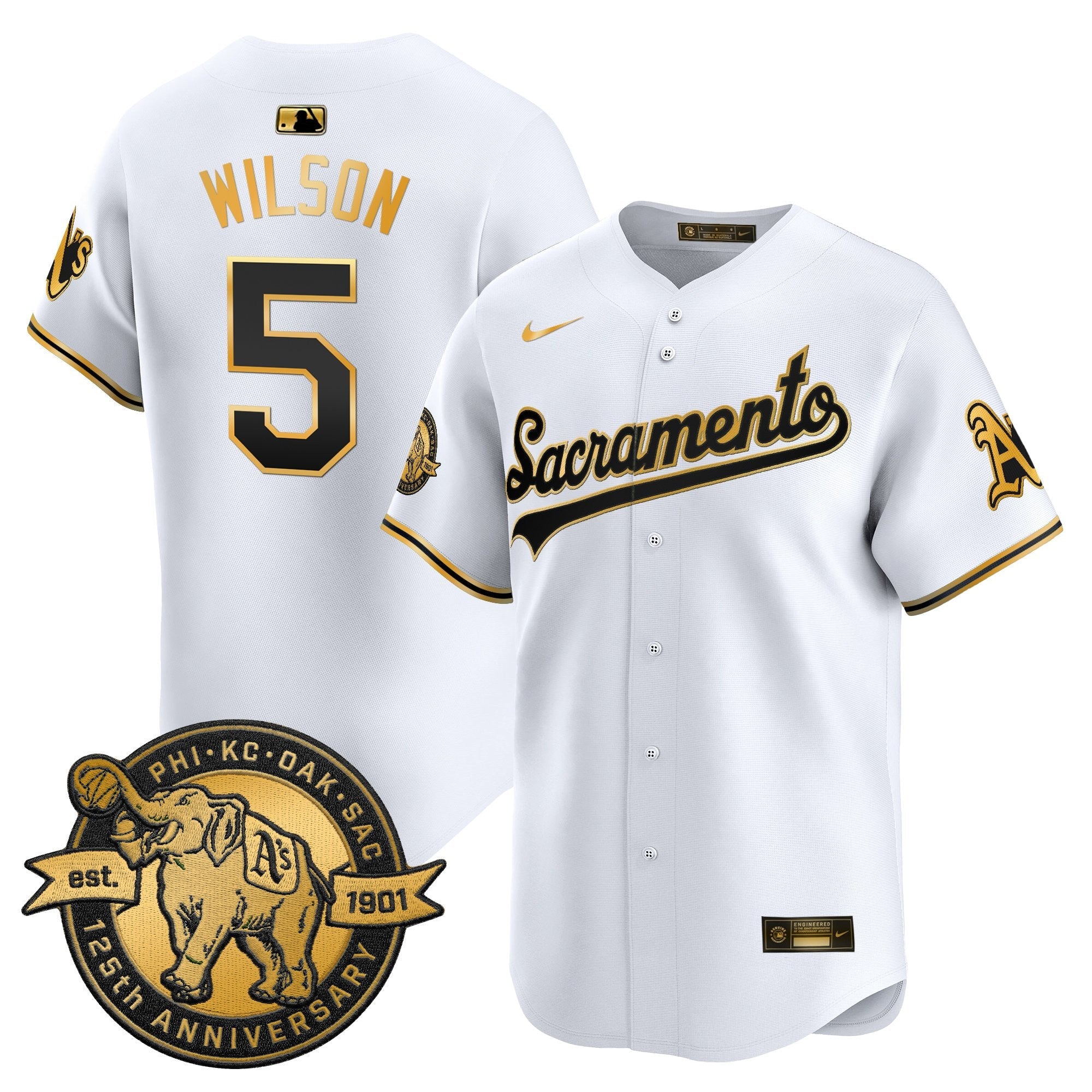 Men’s ‘Sacramento Edition’ Vapor Premier Limited Jersey – 125th Anniversary Patch