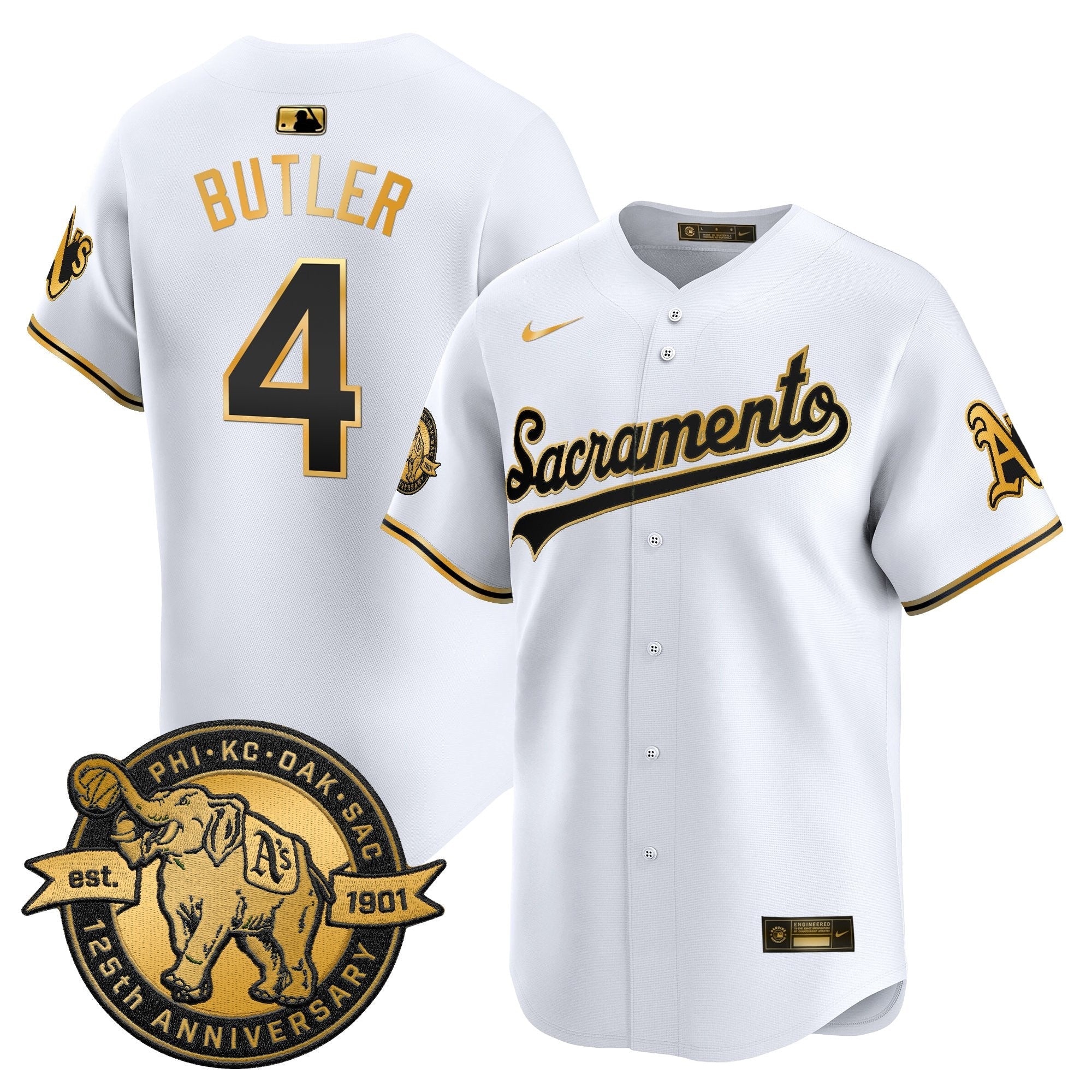 Men’s ‘Sacramento Edition’ Vapor Premier Limited Jersey – 125th Anniversary Patch