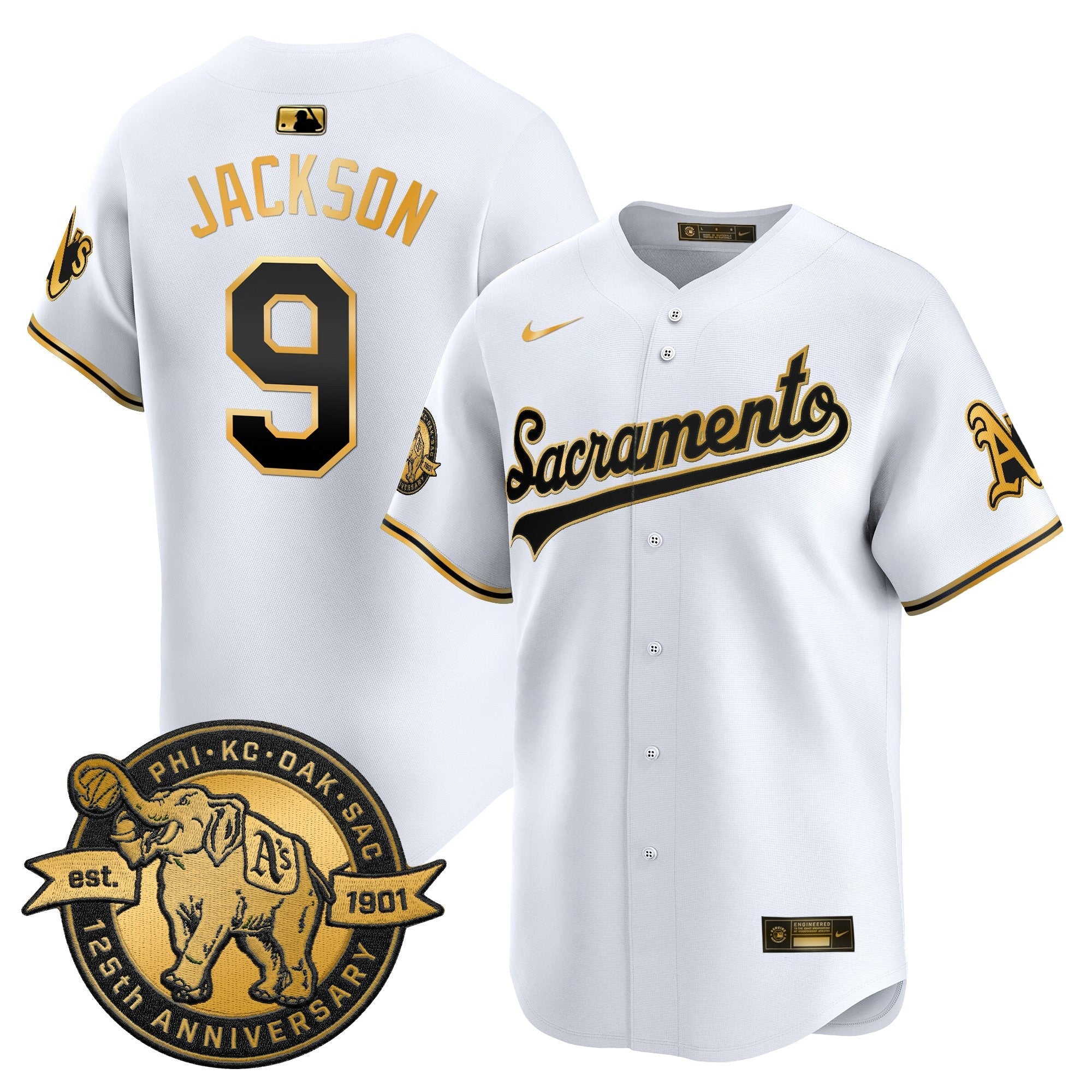 Men’s ‘Sacramento Edition’ Vapor Premier Limited Jersey – 125th Anniversary Patch