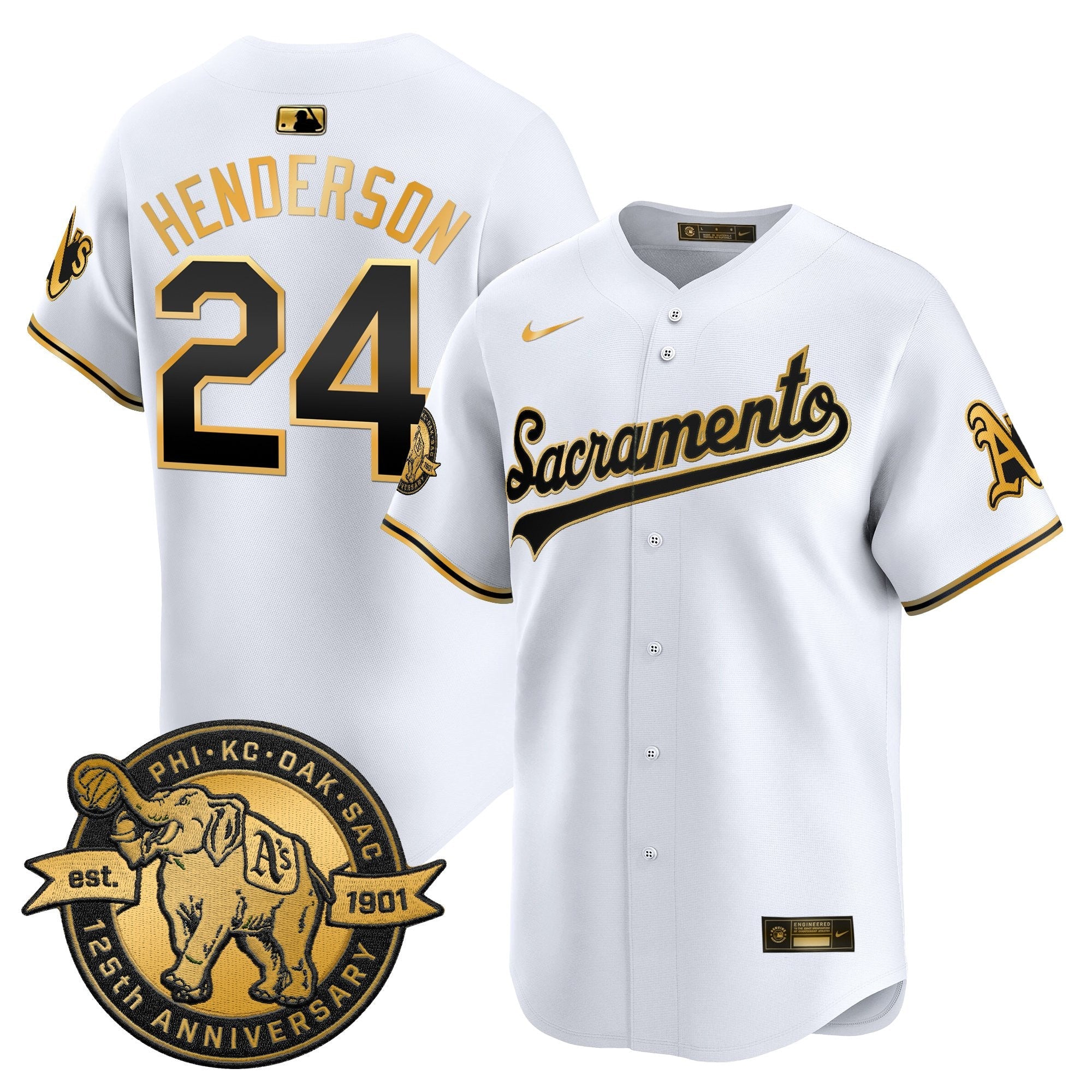 Men’s ‘Sacramento Edition’ Vapor Premier Limited Jersey – 125th Anniversary Patch