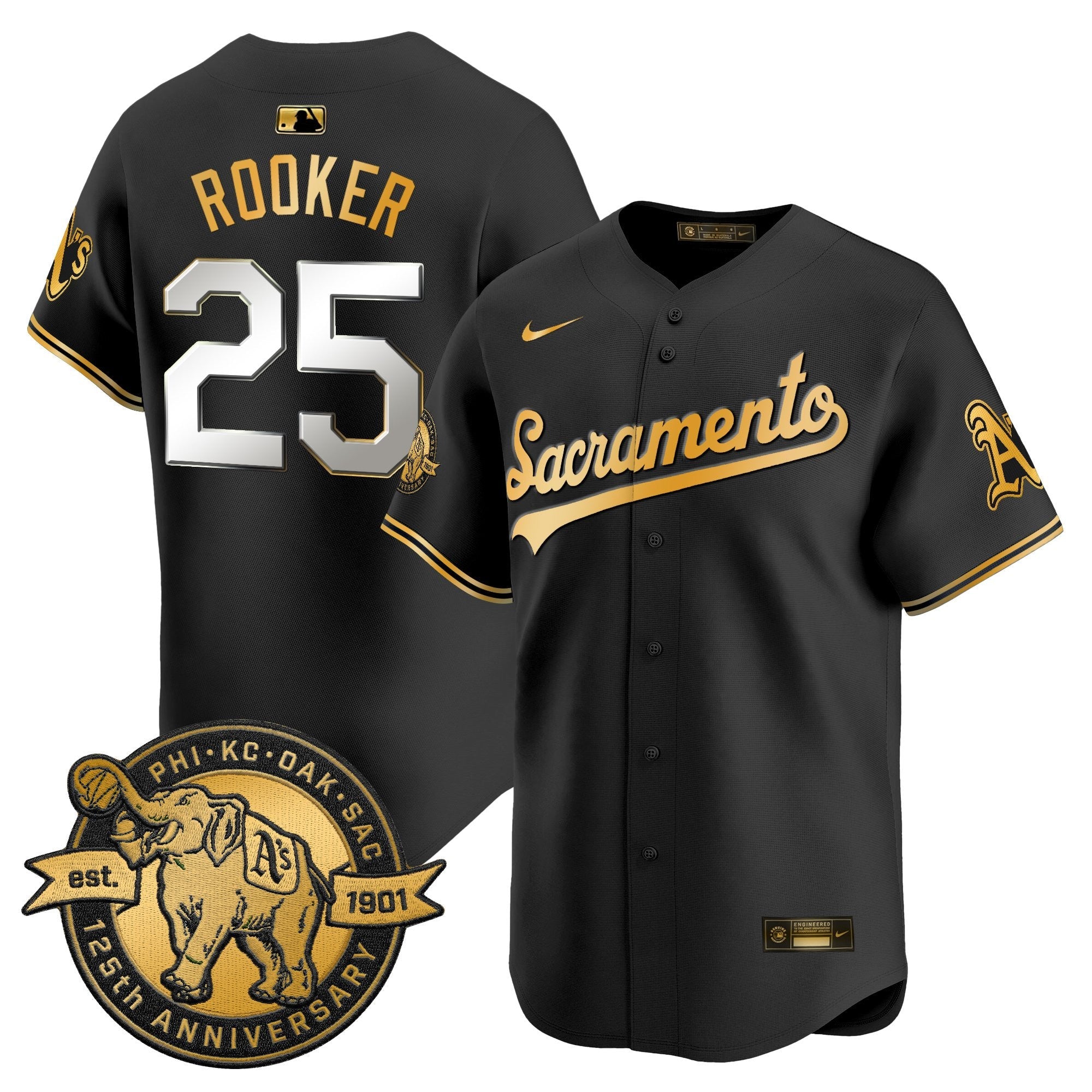Men’s ‘Sacramento Edition’ Vapor Premier Limited Jersey – 125th Anniversary Patch