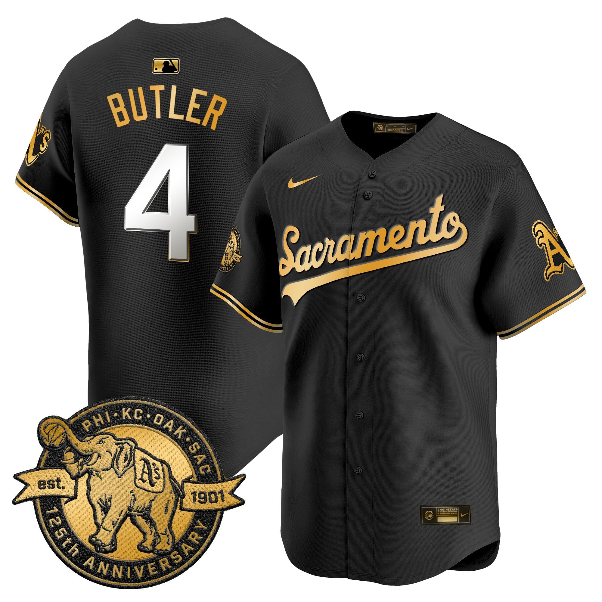 Men’s ‘Sacramento Edition’ Vapor Premier Limited Jersey – 125th Anniversary Patch