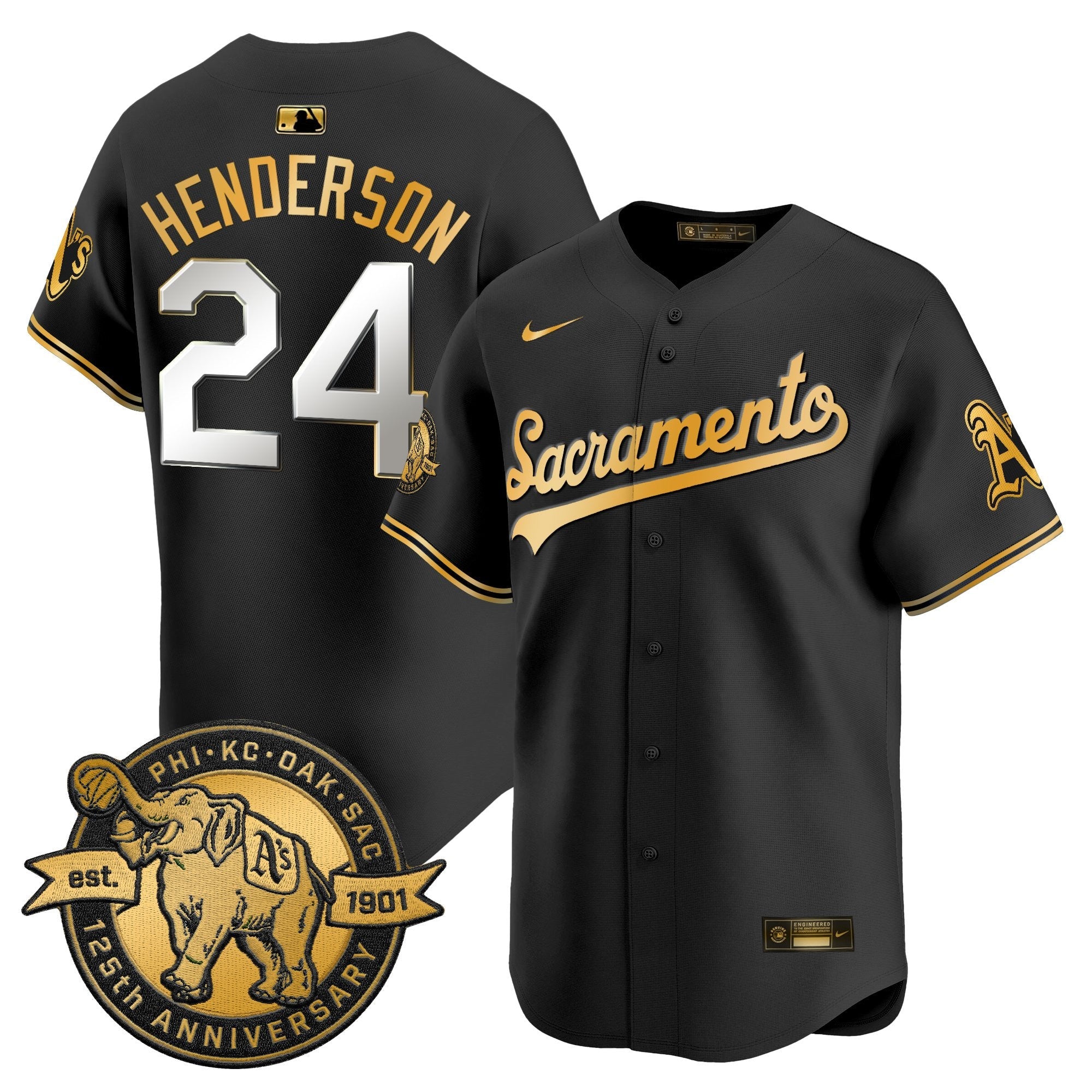 Men’s ‘Sacramento Edition’ Vapor Premier Limited Jersey – 125th Anniversary Patch