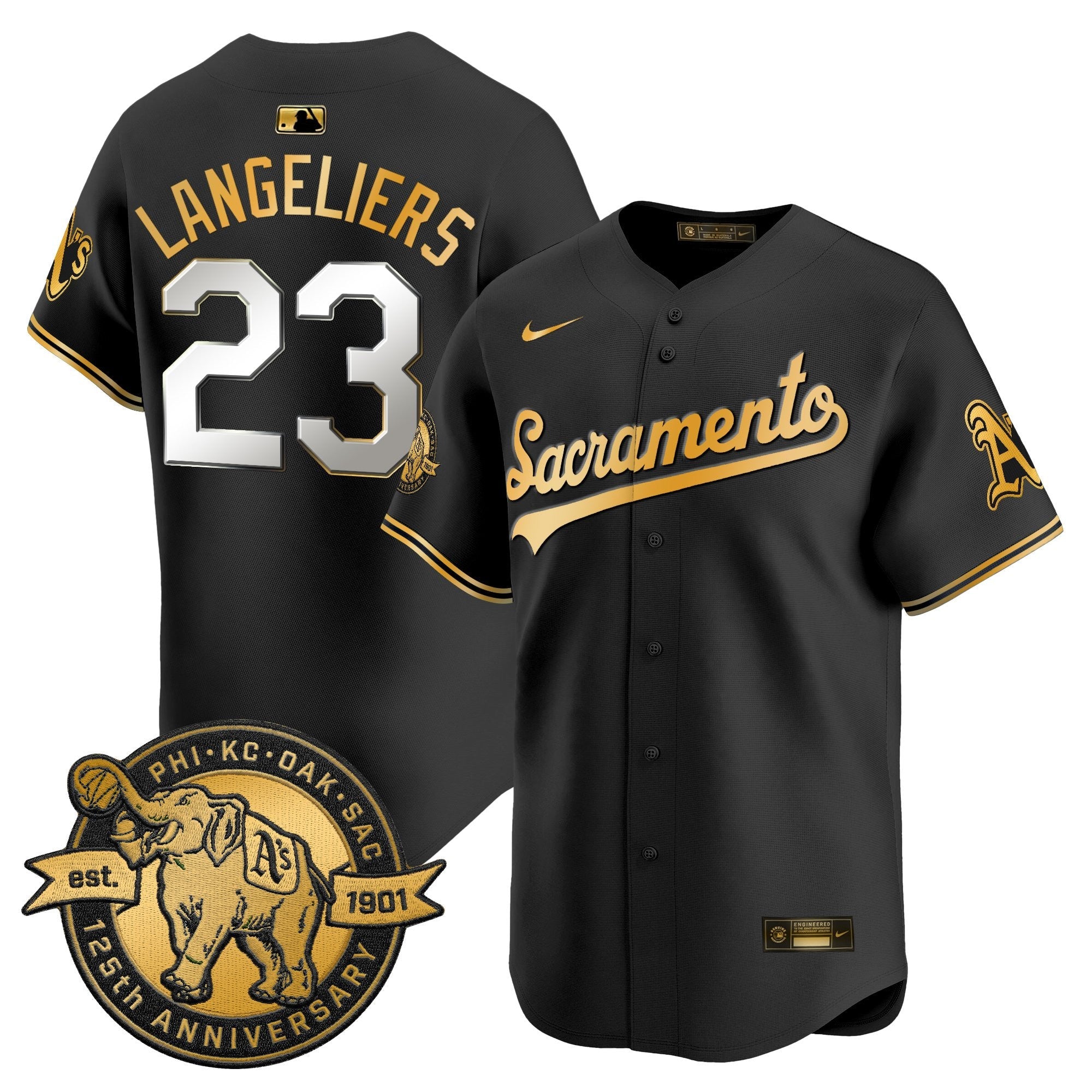 Men’s ‘Sacramento Edition’ Vapor Premier Limited Jersey – 125th Anniversary Patch