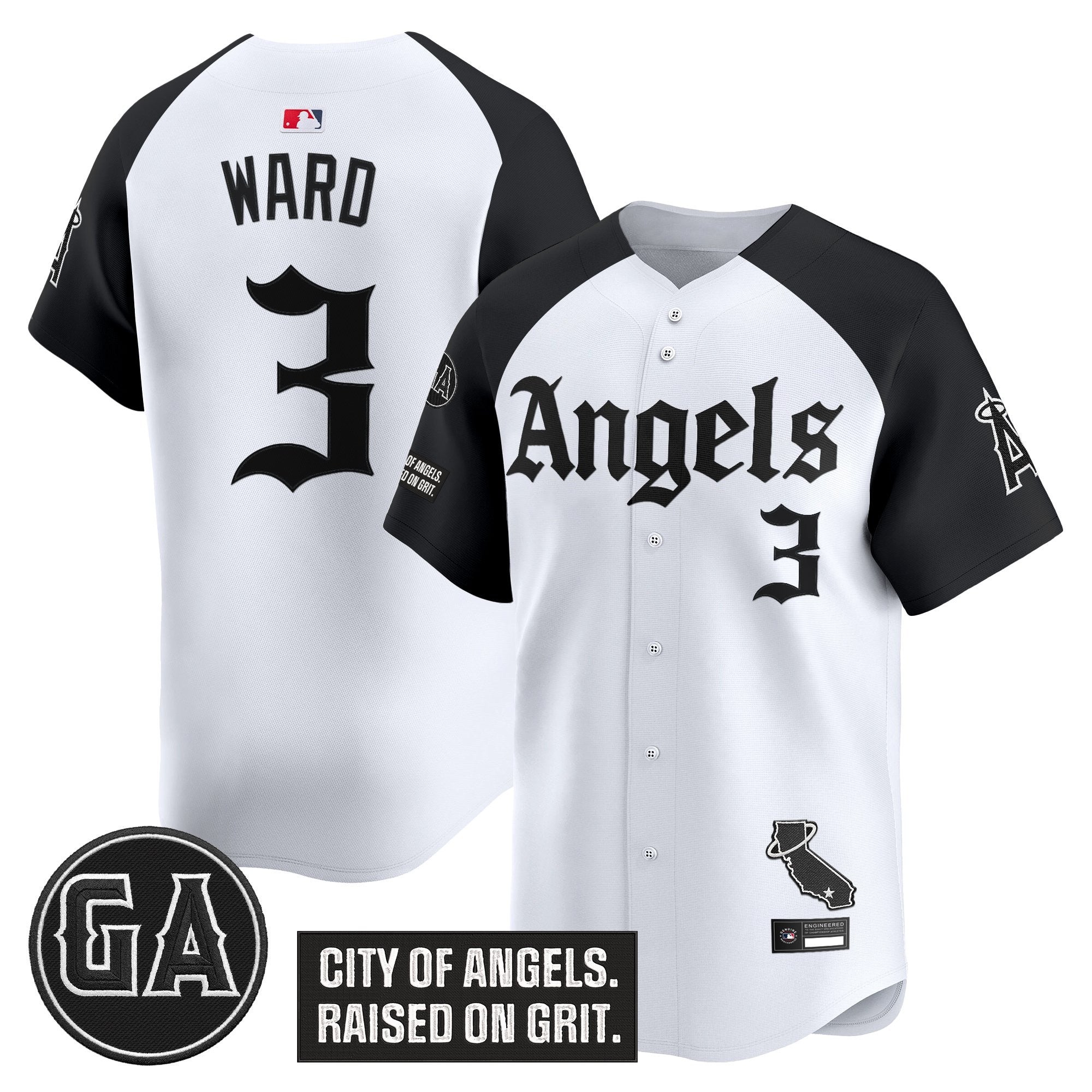 Men’s ‘Garret Anderson Tribute Patch’ Vapor Premier Limited Jersey – Gothic Edition