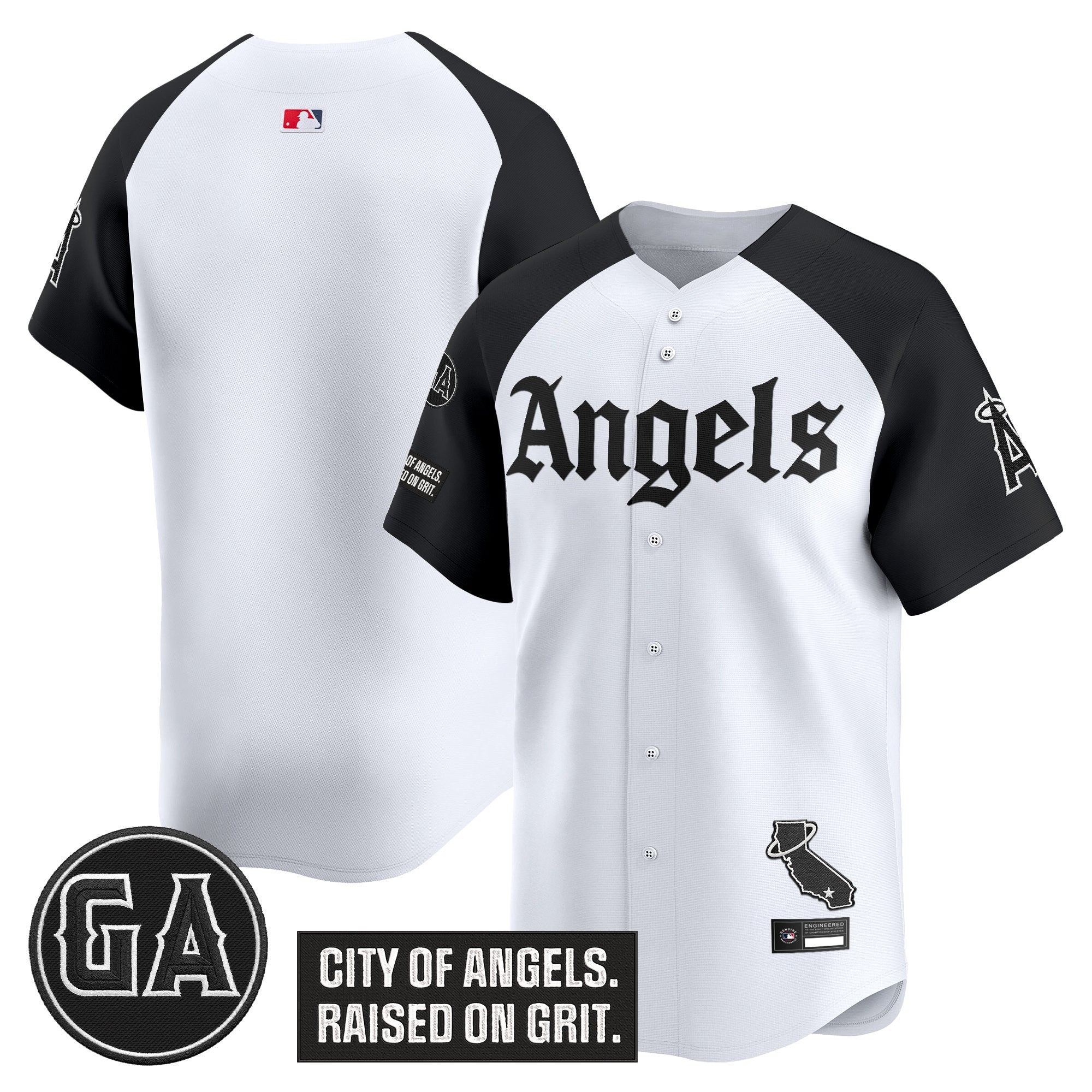 Men’s ‘Garret Anderson Tribute Patch’ Vapor Premier Limited Jersey – Gothic Edition