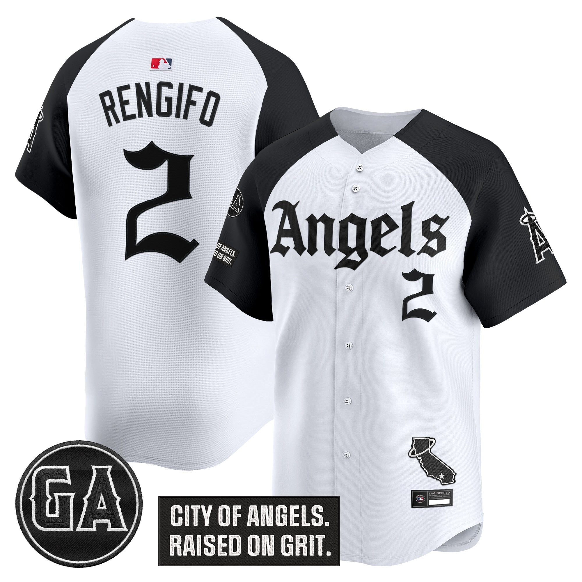 Men’s ‘Garret Anderson Tribute Patch’ Vapor Premier Limited Jersey – Gothic Edition