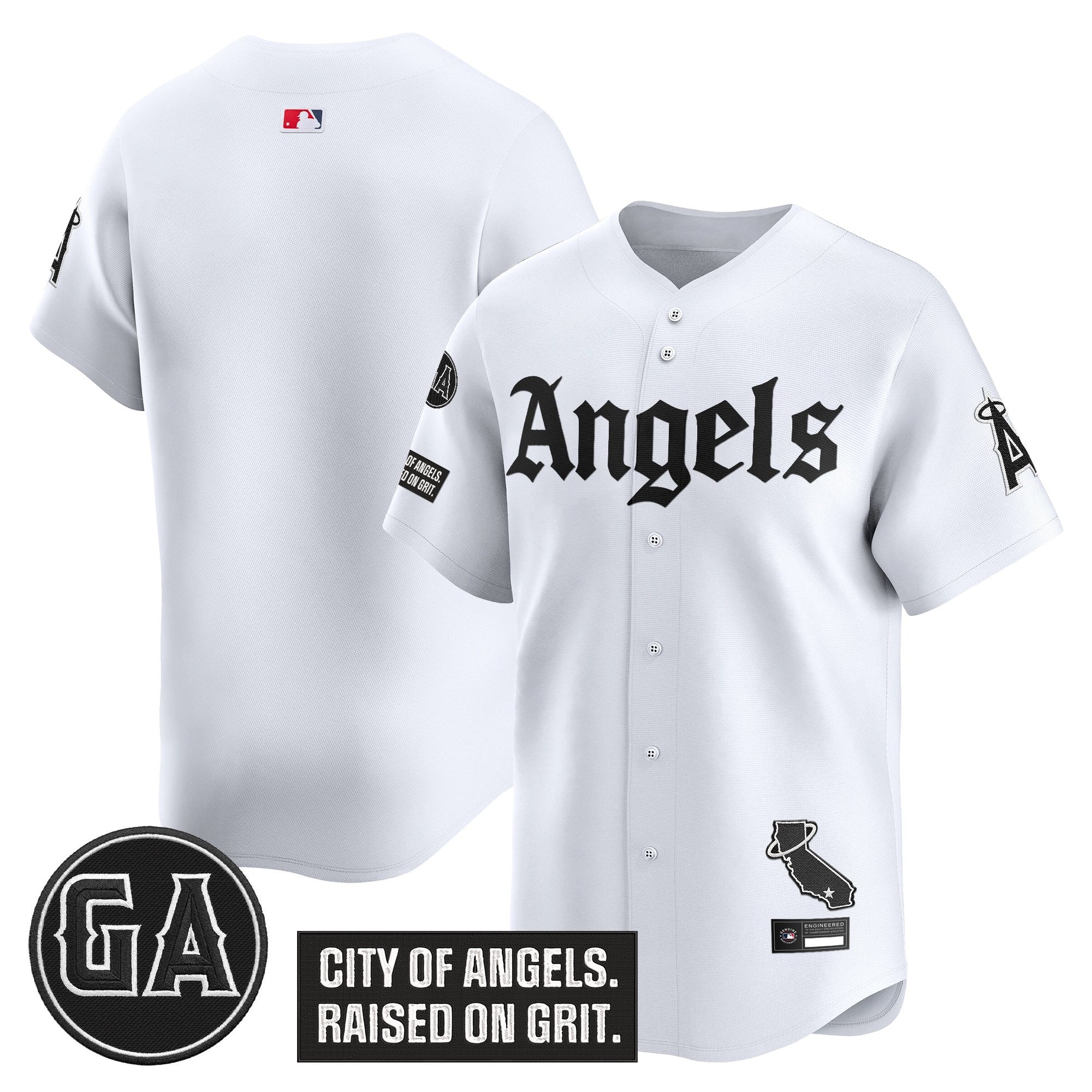 Men’s ‘Garret Anderson Tribute Patch’ Vapor Premier Limited Jersey – Gothic Edition