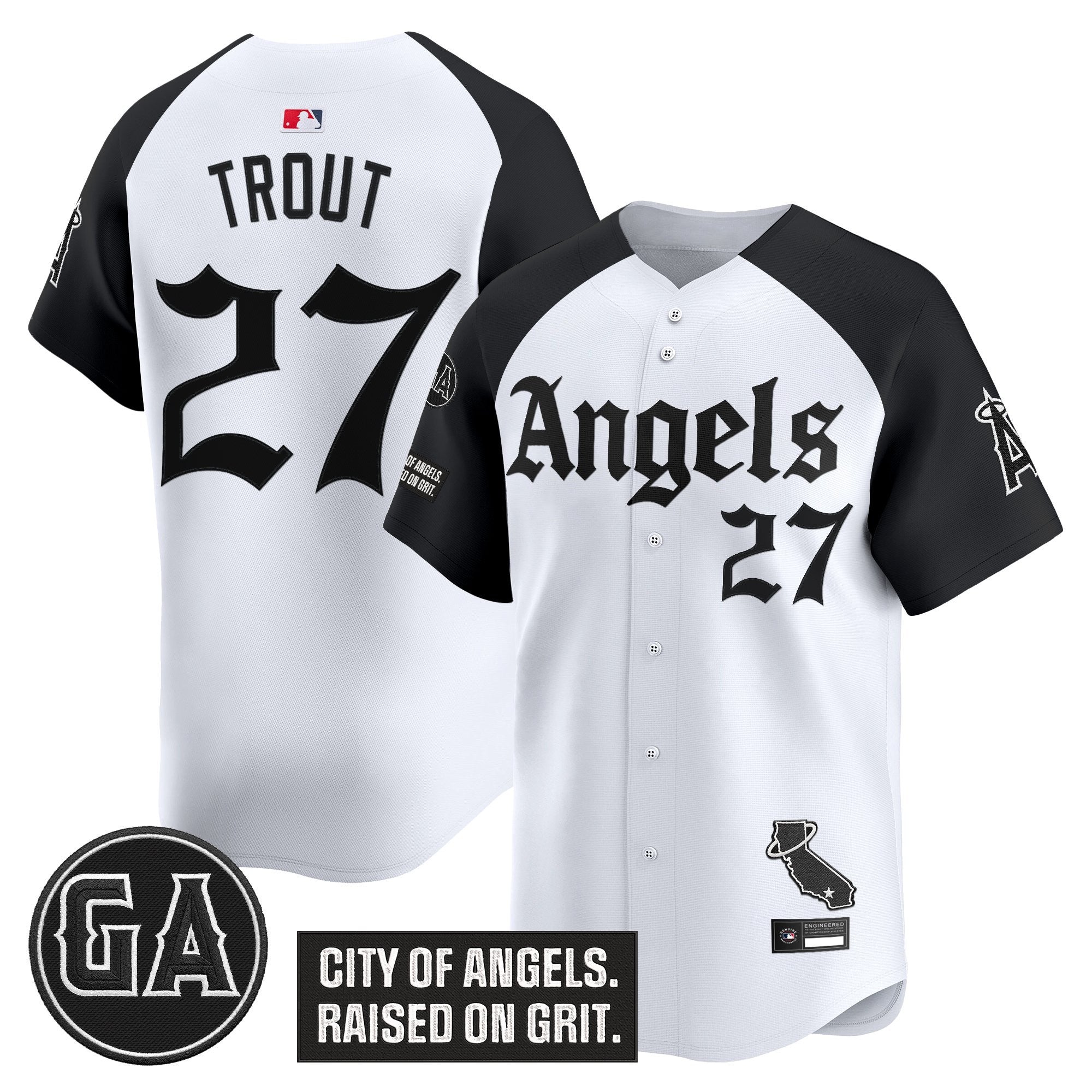 Men’s ‘Garret Anderson Tribute Patch’ Vapor Premier Limited Jersey – Gothic Edition