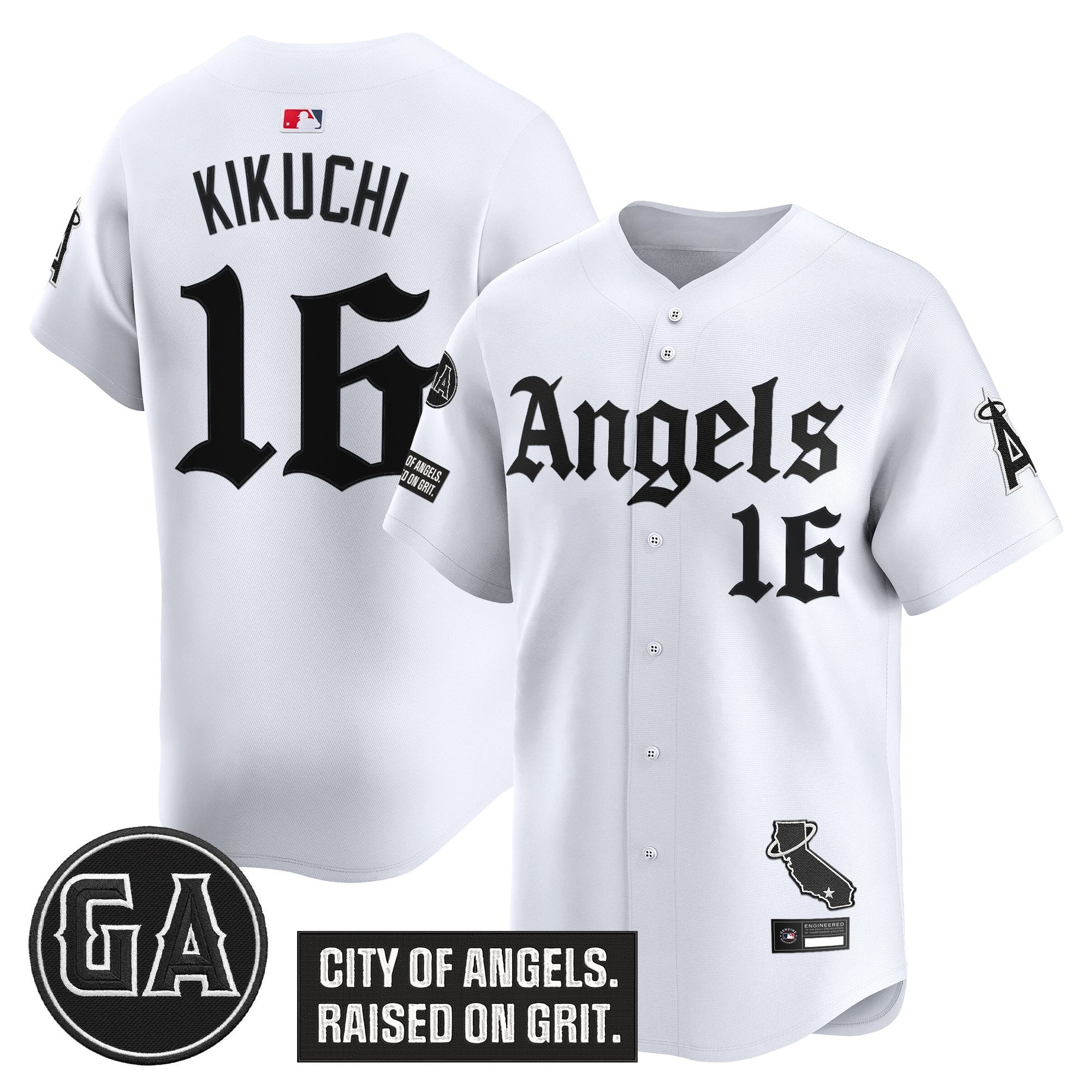 Men’s ‘Garret Anderson Tribute Patch’ Vapor Premier Limited Jersey – Gothic Edition