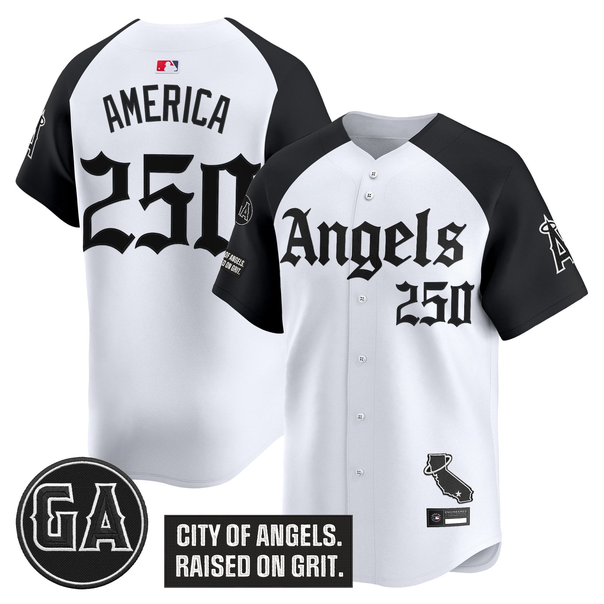 Men’s ‘Garret Anderson Tribute Patch’ Vapor Premier Limited Jersey – Gothic Edition