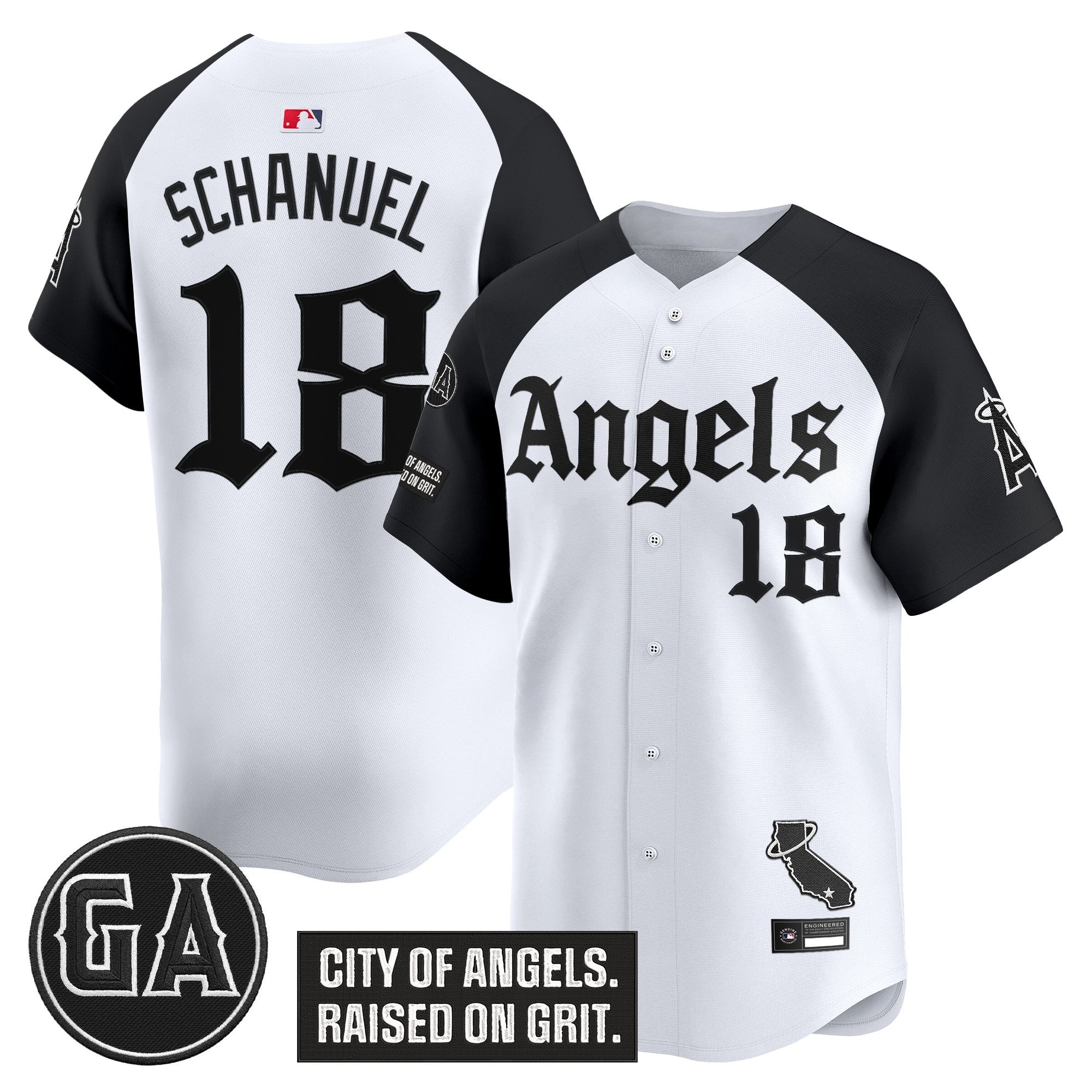 Men’s ‘Garret Anderson Tribute Patch’ Vapor Premier Limited Jersey – Gothic Edition