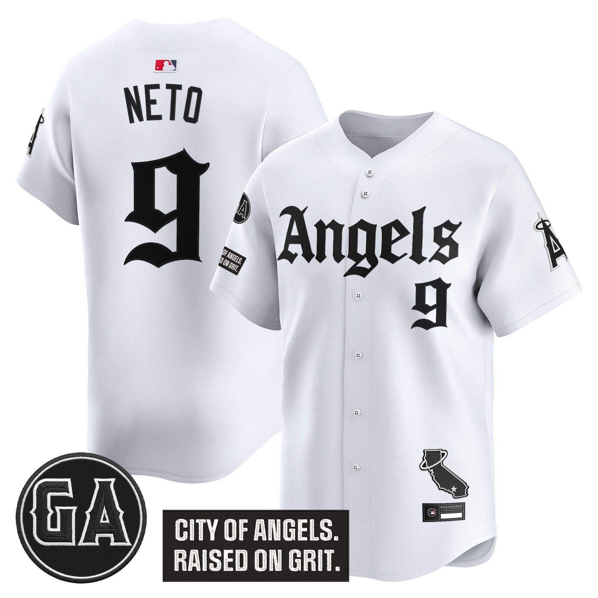 Men’s ‘Garret Anderson Tribute Patch’ Vapor Premier Limited Jersey – Gothic Edition