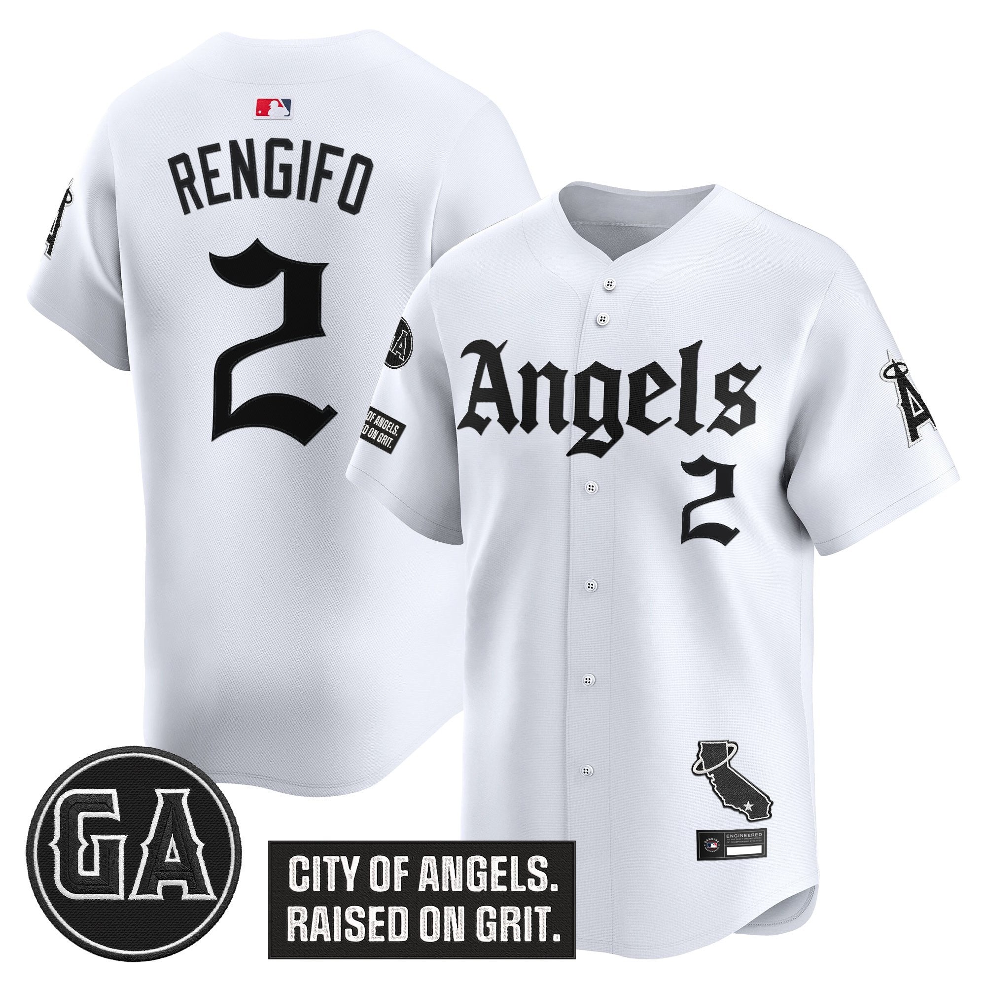 Men’s ‘Garret Anderson Tribute Patch’ Vapor Premier Limited Jersey – Gothic Edition