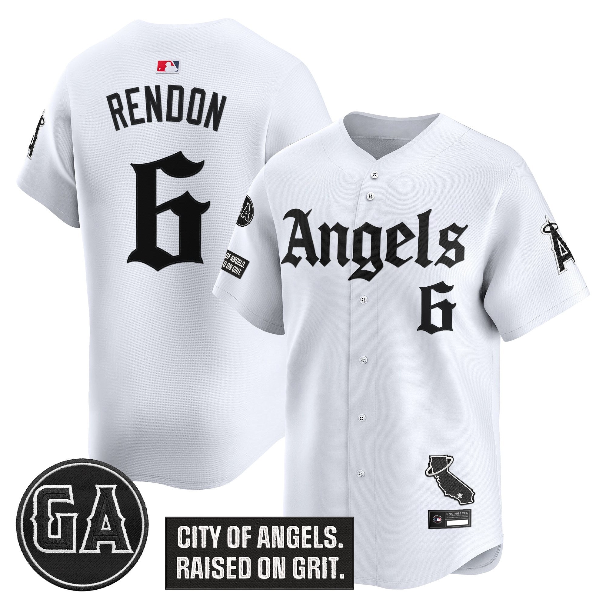 Men’s ‘Garret Anderson Tribute Patch’ Vapor Premier Limited Jersey – Gothic Edition