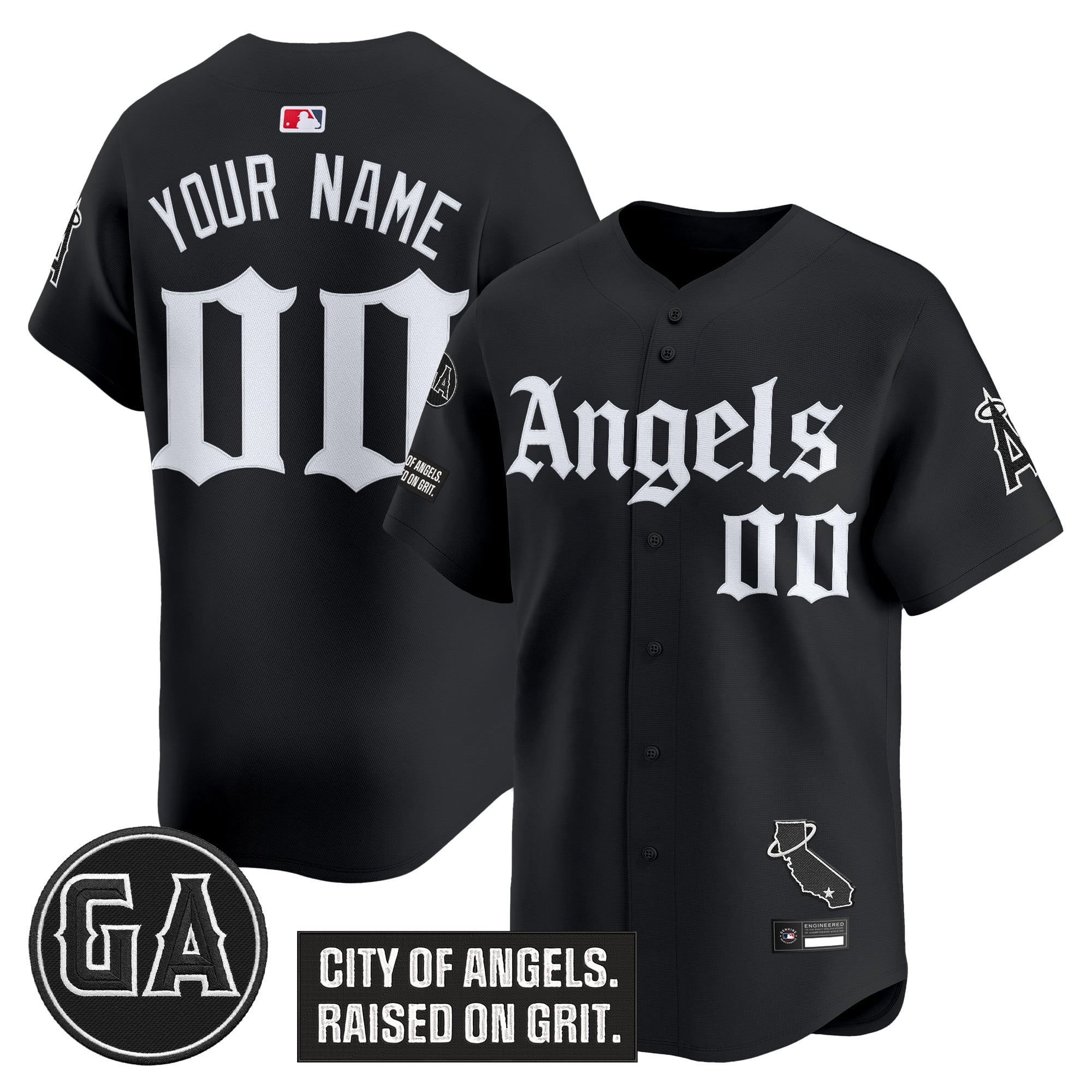 ‘Garret Anderson Tribute Patch’ Vapor Premier Limited Custom Jersey – Gothic Edition