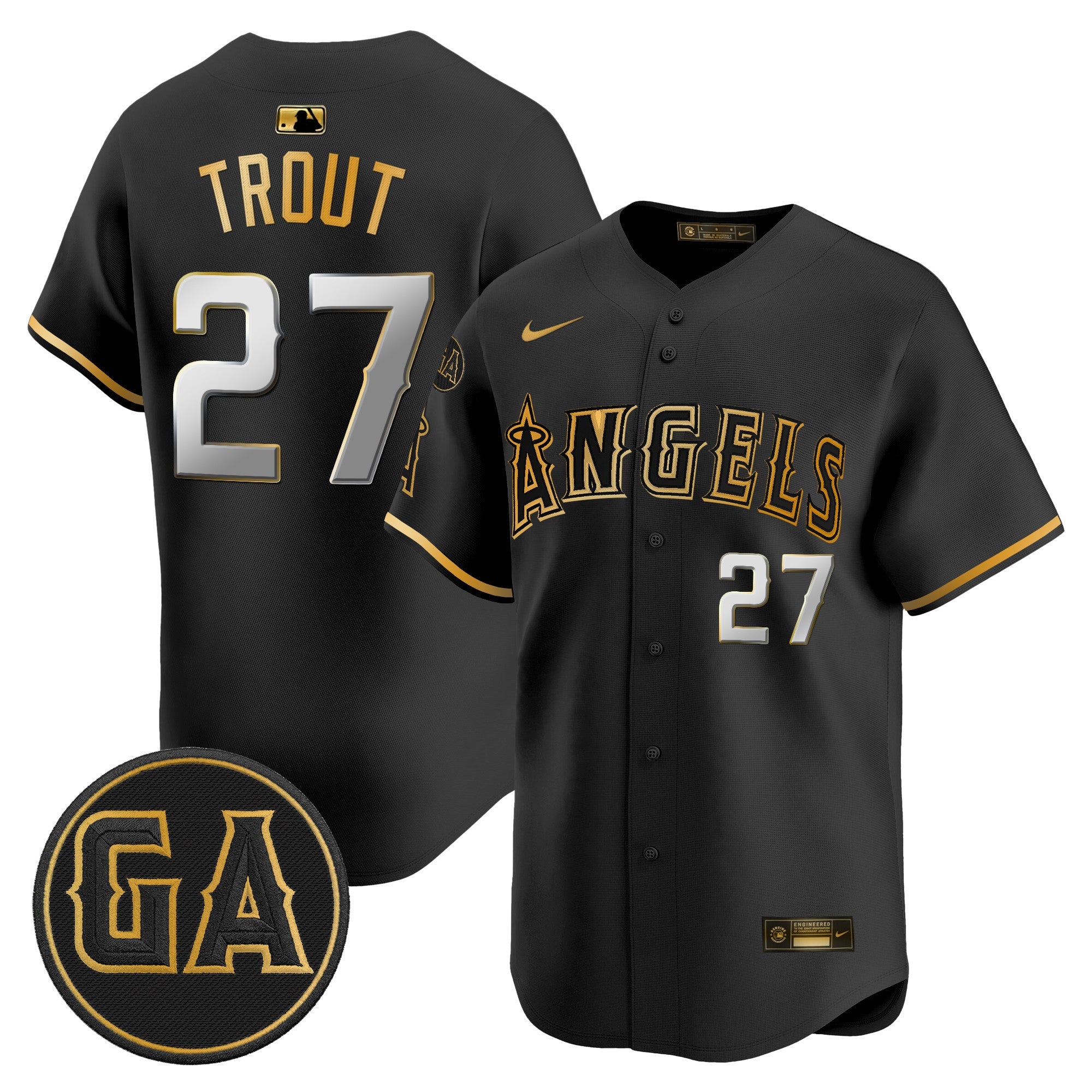 Men’s ‘Garret Anderson Tribute Patch’ Vapor Premier Limited Jersey