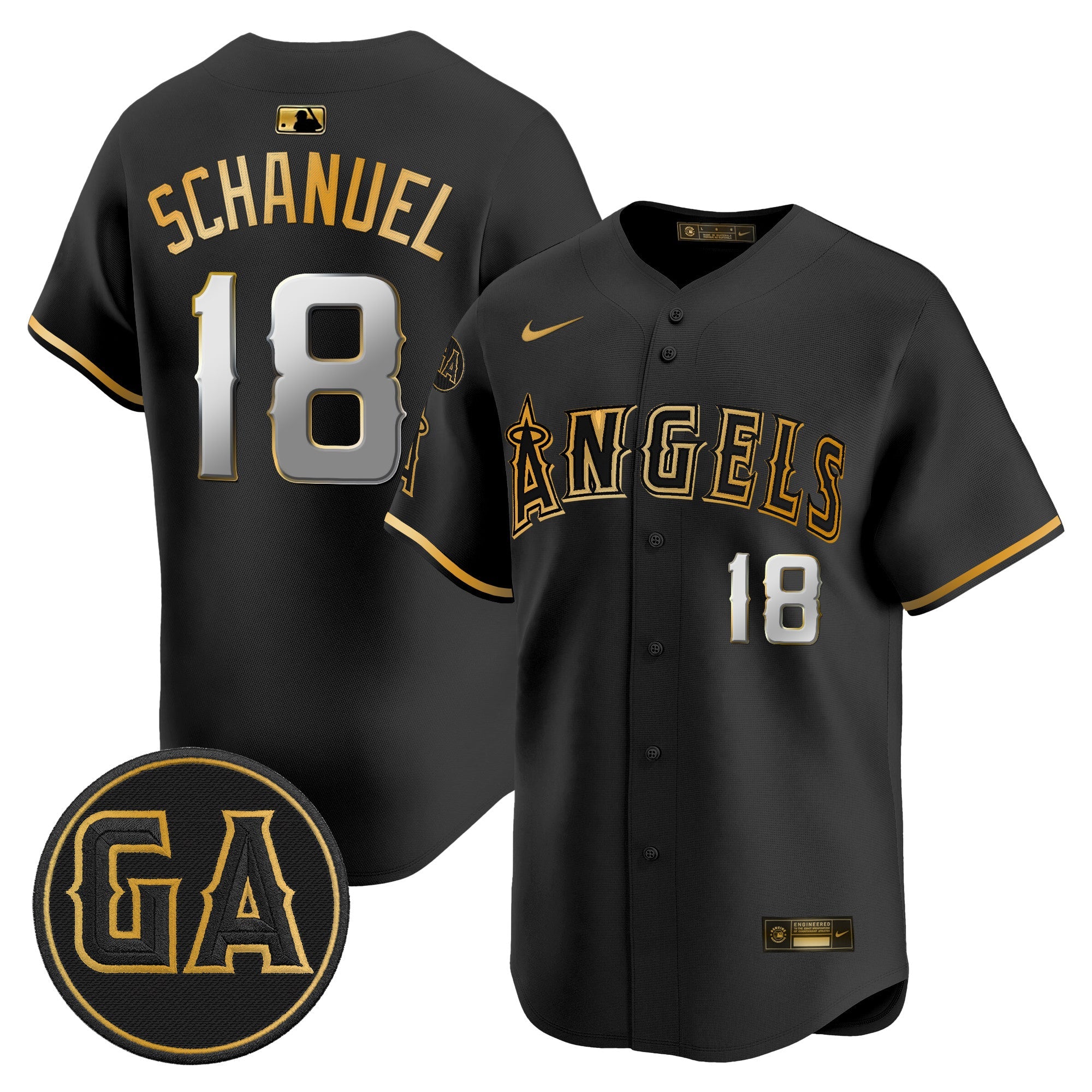 Men’s ‘Garret Anderson Tribute Patch’ Vapor Premier Limited Jersey