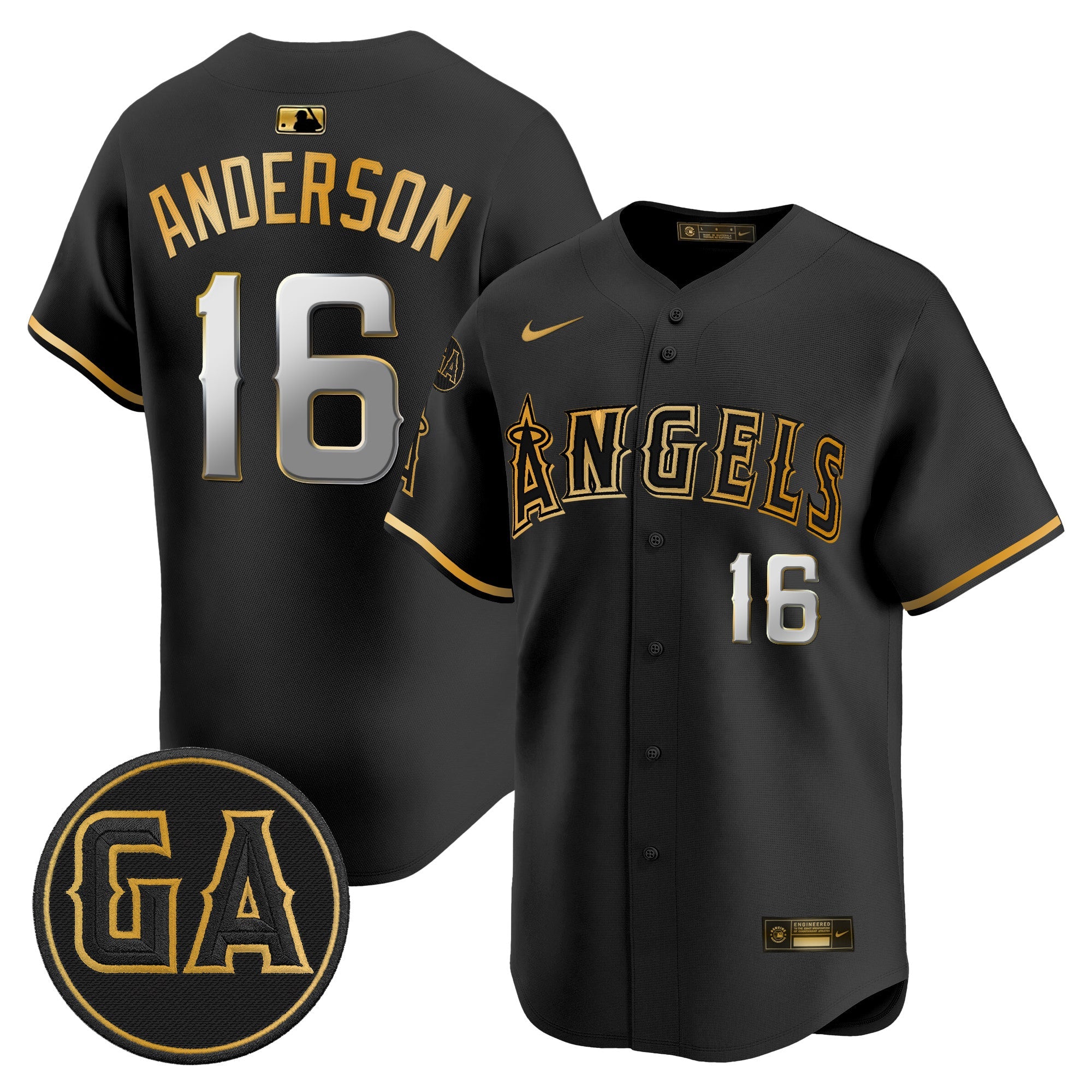 Men’s ‘Garret Anderson Tribute Patch’ Vapor Premier Limited Jersey