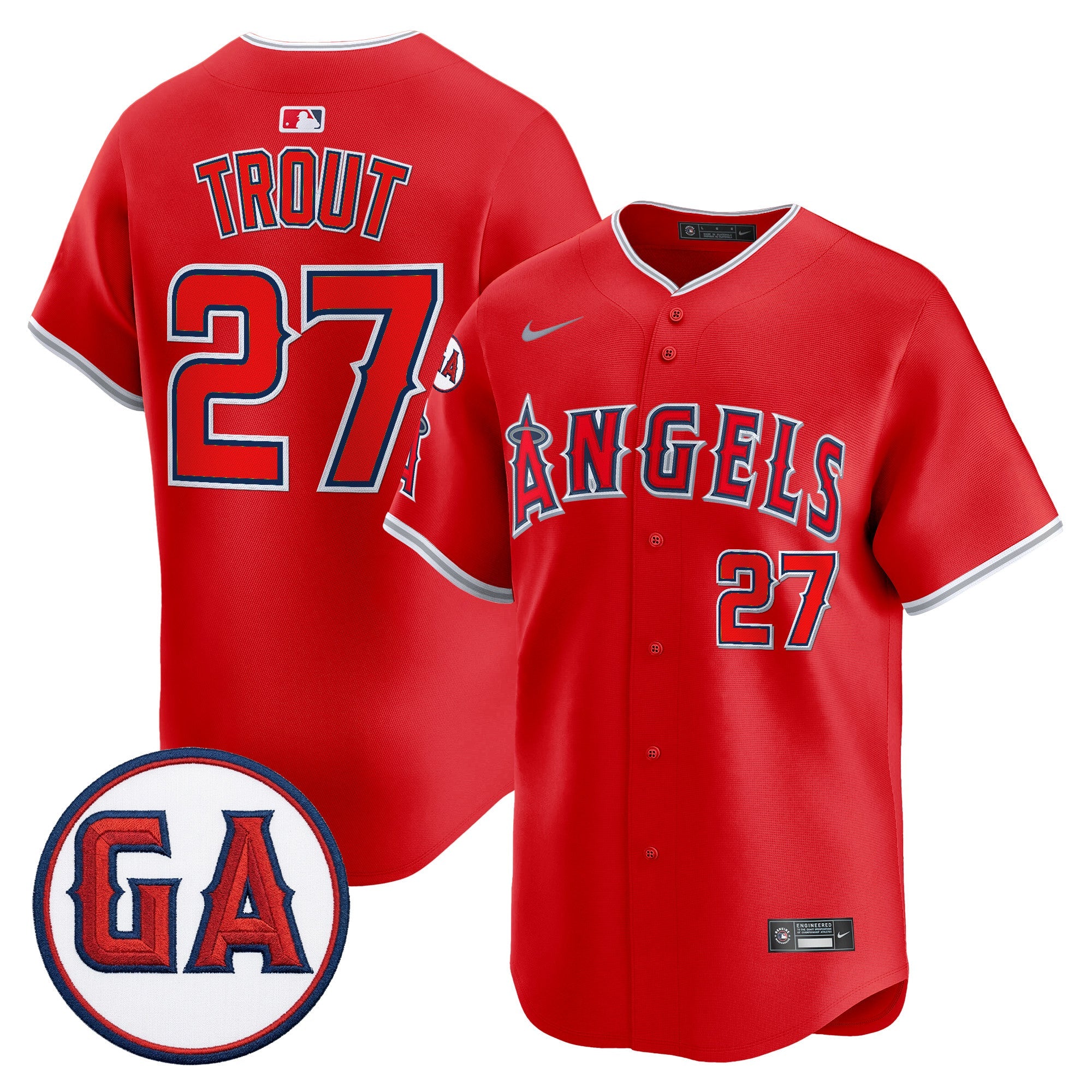 Men’s ‘Garret Anderson Tribute Patch’ Vapor Premier Limited Jersey