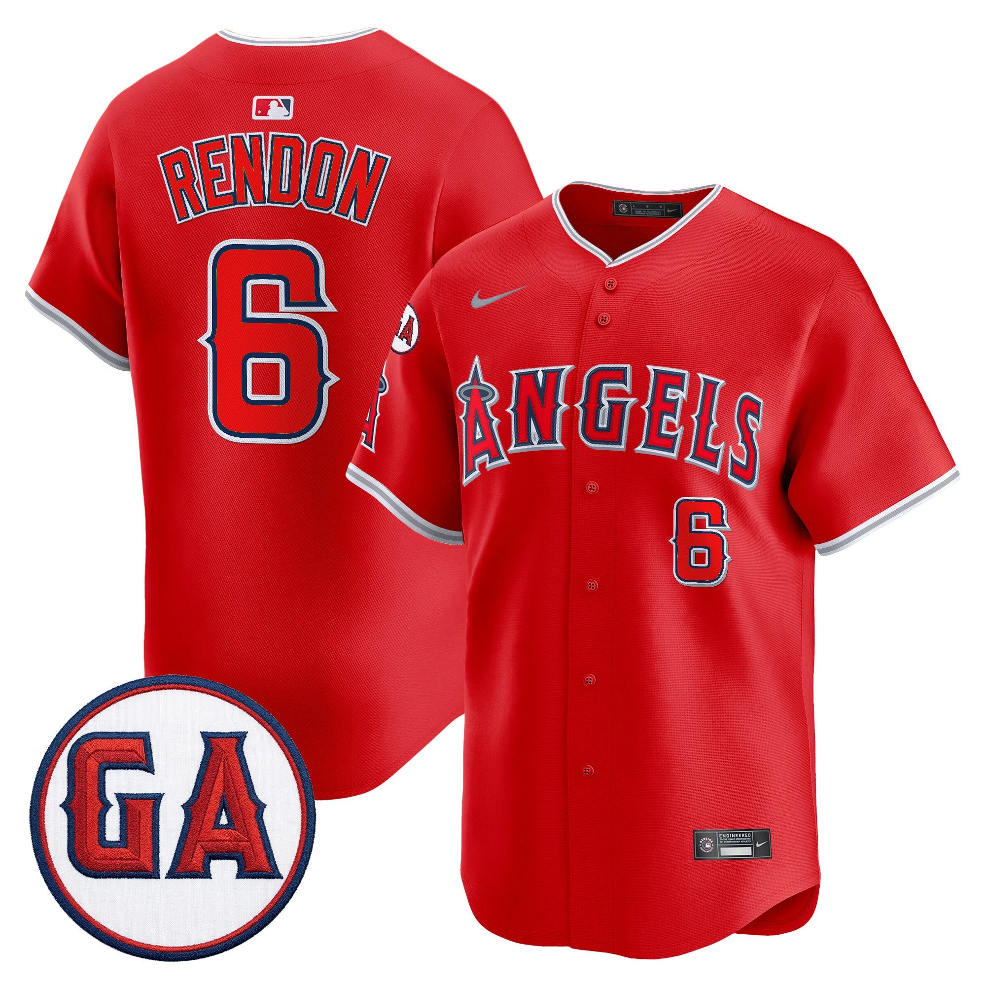 Men’s ‘Garret Anderson Tribute Patch’ Vapor Premier Limited Jersey