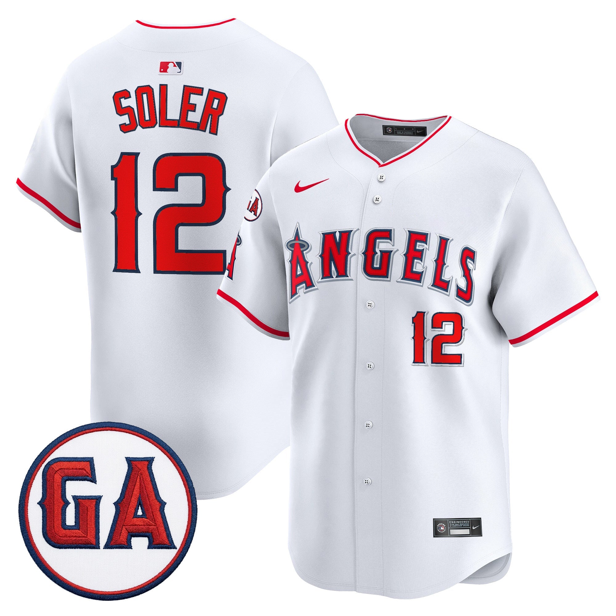 Men’s ‘Garret Anderson Tribute Patch’ Vapor Premier Limited Jersey