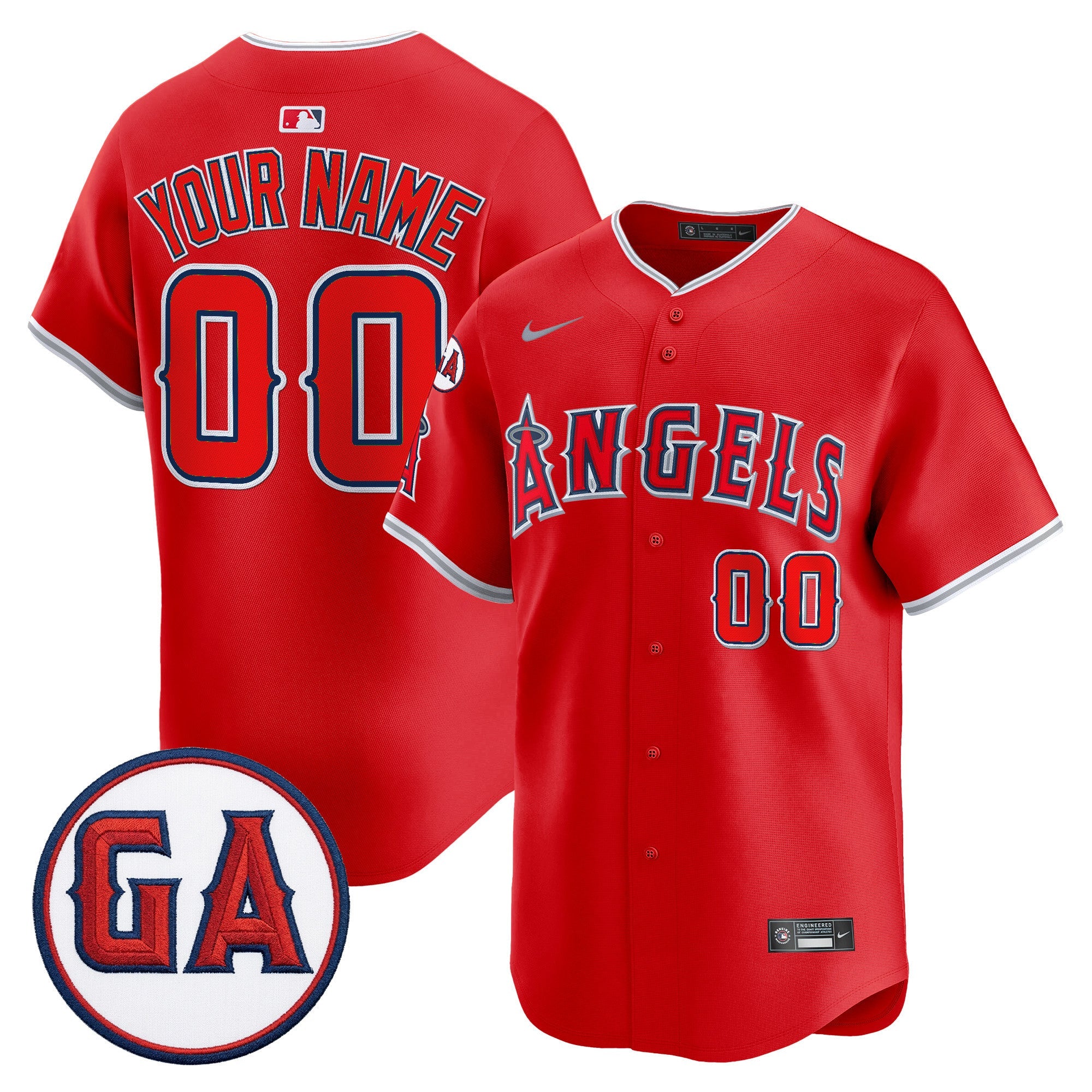 ‘Garret Anderson Tribute Patch’ Vapor Premier Limited Custom Jersey