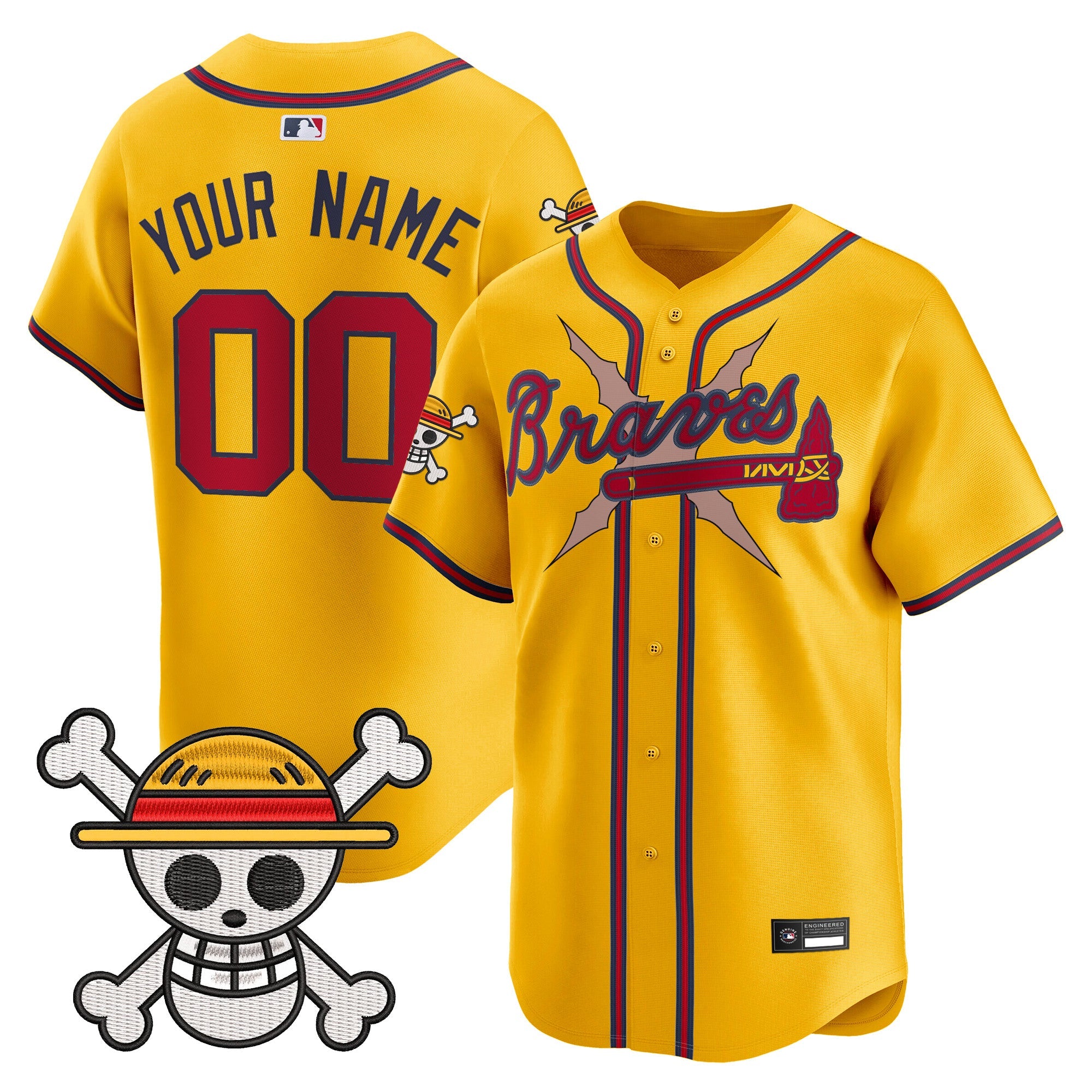 One Piece Vapor Premier Limited Custom Jersey – Stitched