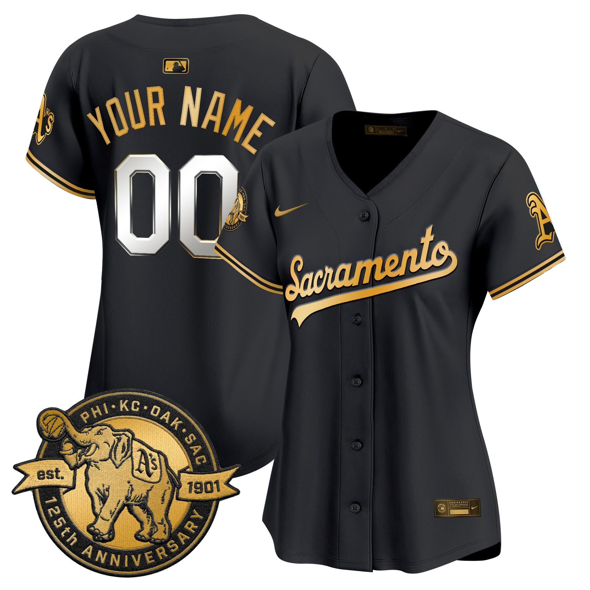 ‘Sacramento Edition’ Vapor Premier Limited Custom Jersey – 125th Anniversary Patch