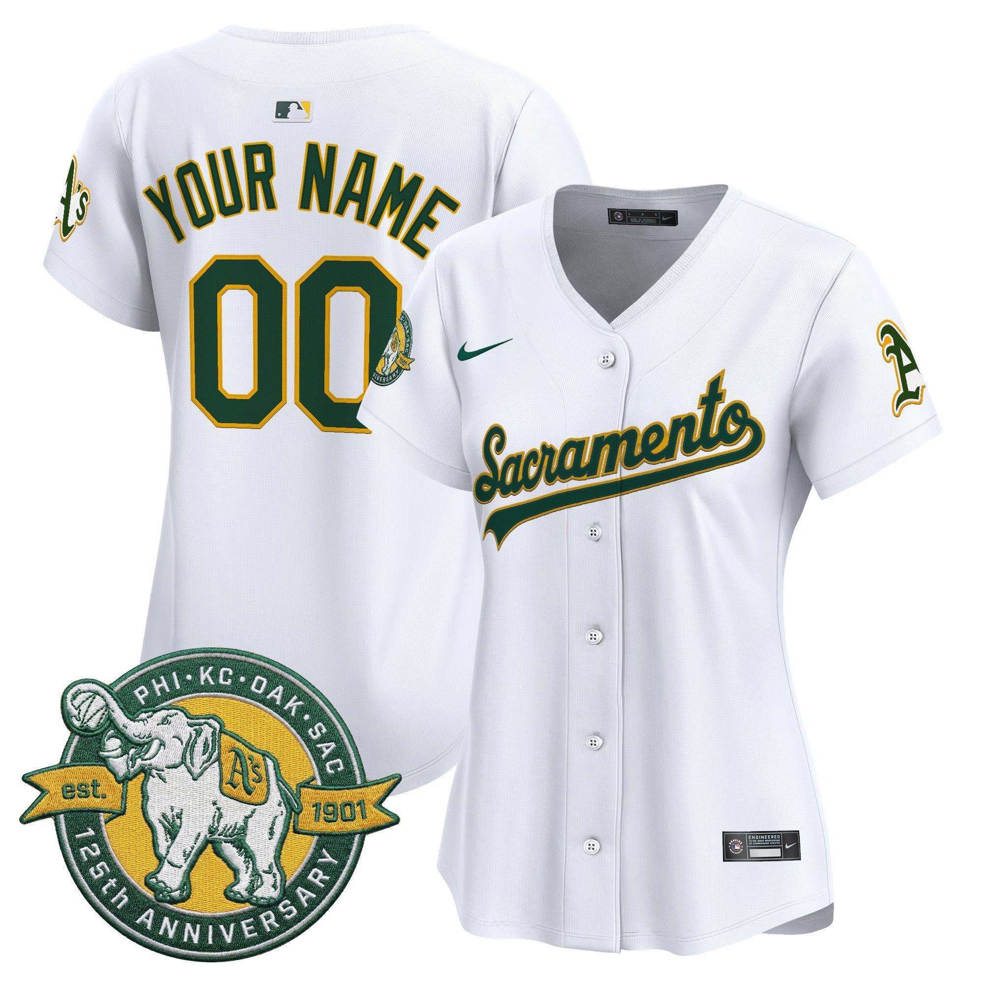 ‘Sacramento Edition’ Vapor Premier Limited Custom Jersey – 125th Anniversary Patch