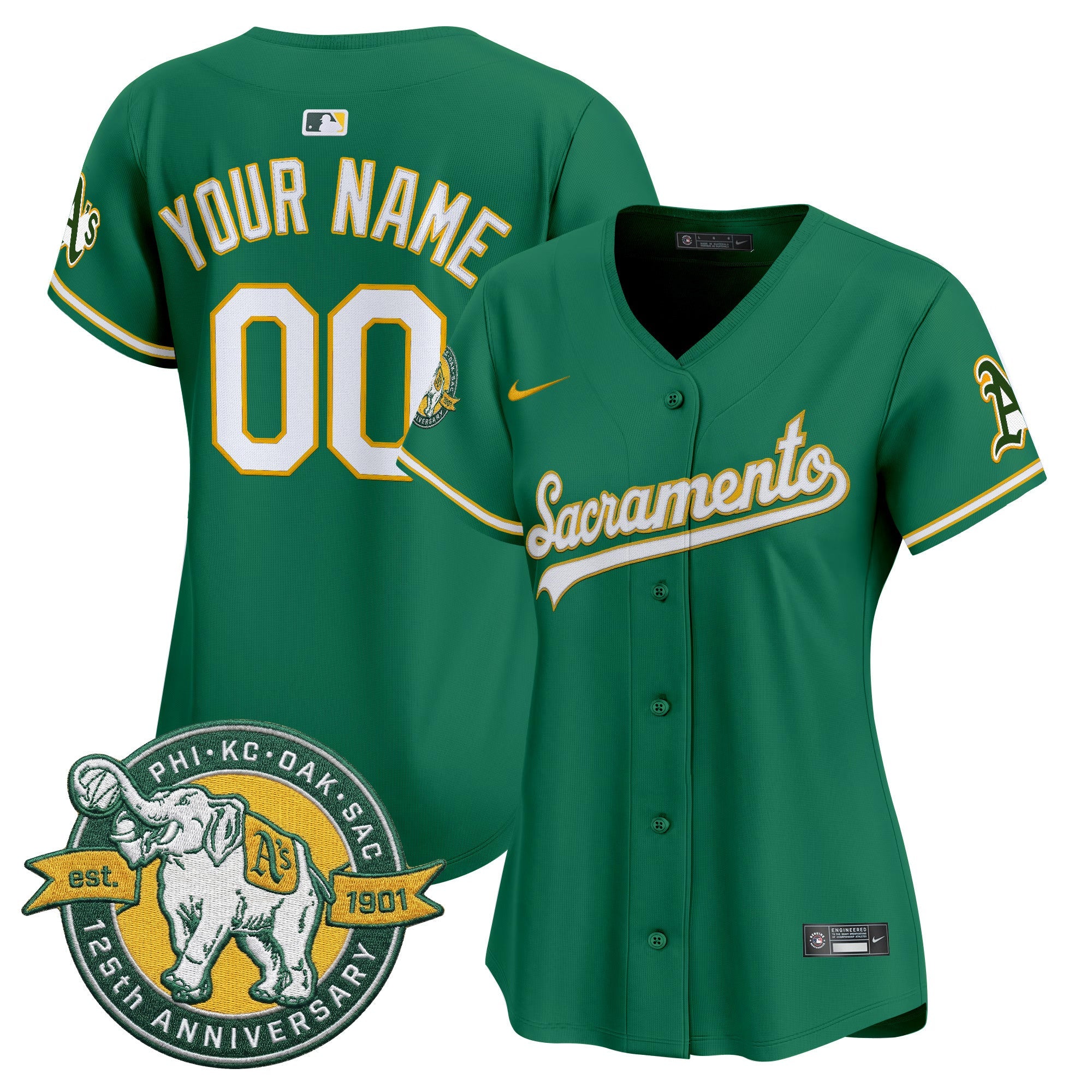 ‘Sacramento Edition’ Vapor Premier Limited Custom Jersey – 125th Anniversary Patch