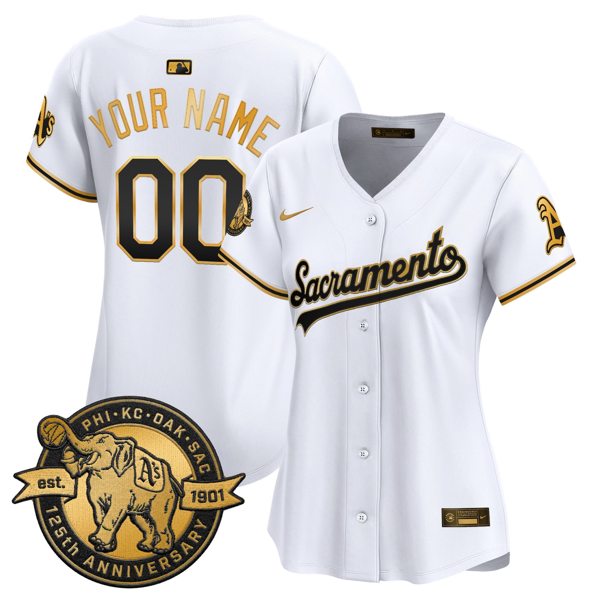 ‘Sacramento Edition’ Vapor Premier Limited Custom Jersey – 125th Anniversary Patch