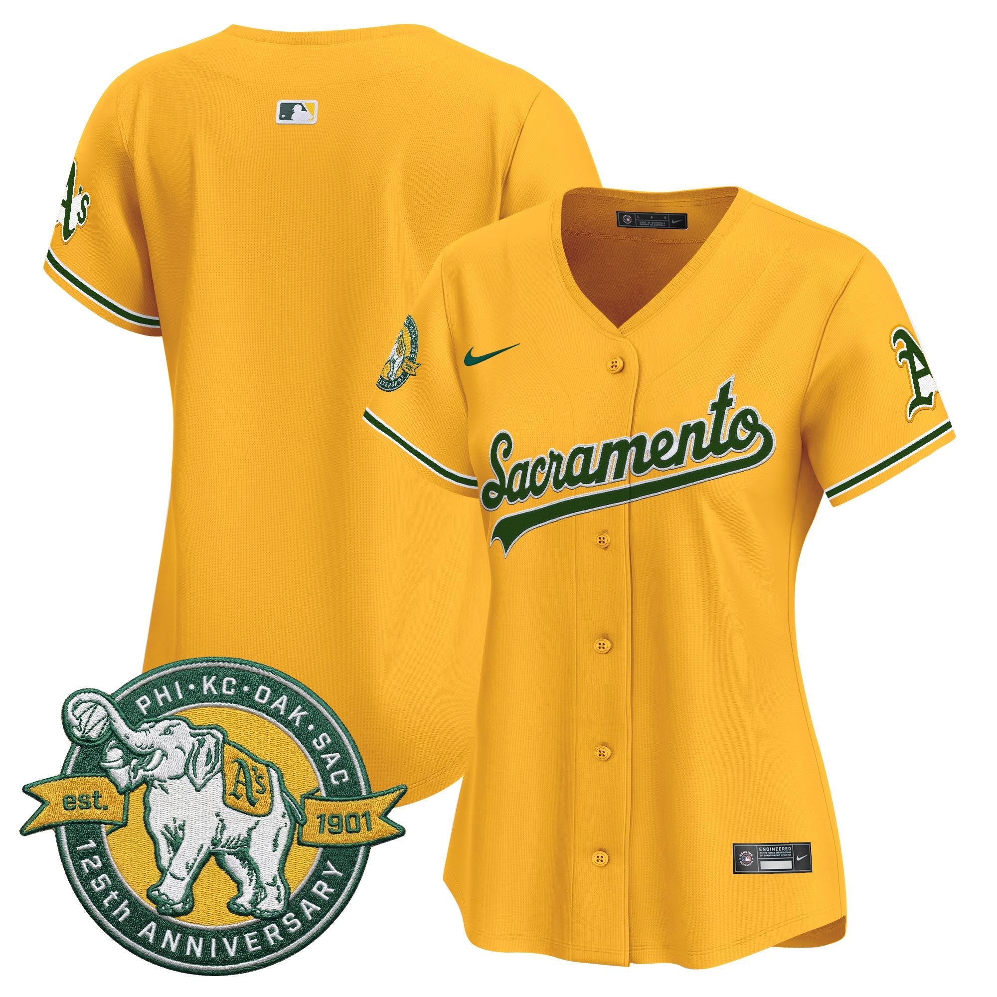 Women’s ‘Sacramento Edition’ Vapor Premier Limited Jersey – 125th Anniversary Patch